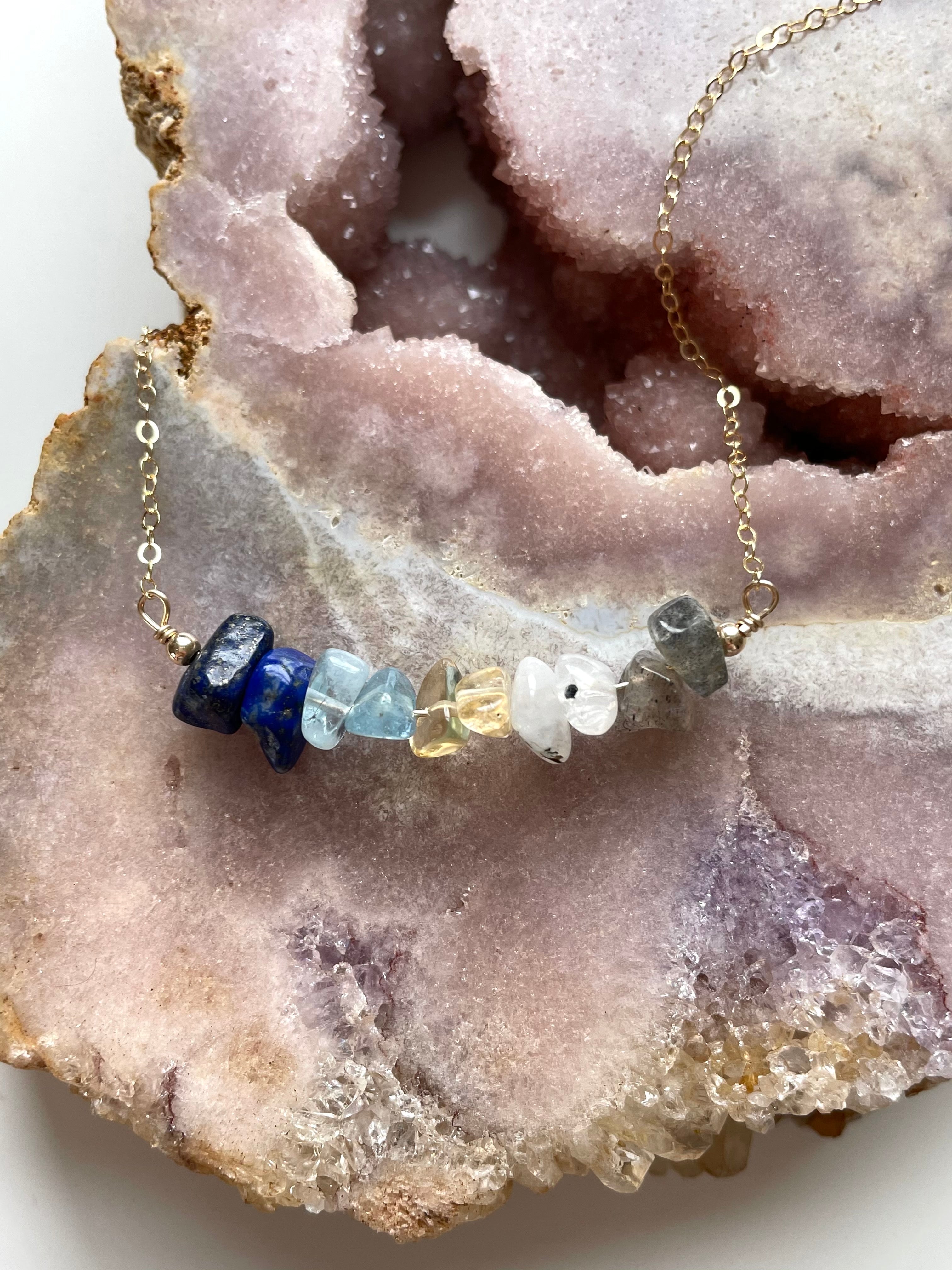 Libra Zodiac Crystal Necklace - September & October Birthday Gift, Zodiac Jewelry, Healing Crystal Pendant for Women - Perfect for Daily Wear, Spiritual Healing & Astrology Enthusiasts