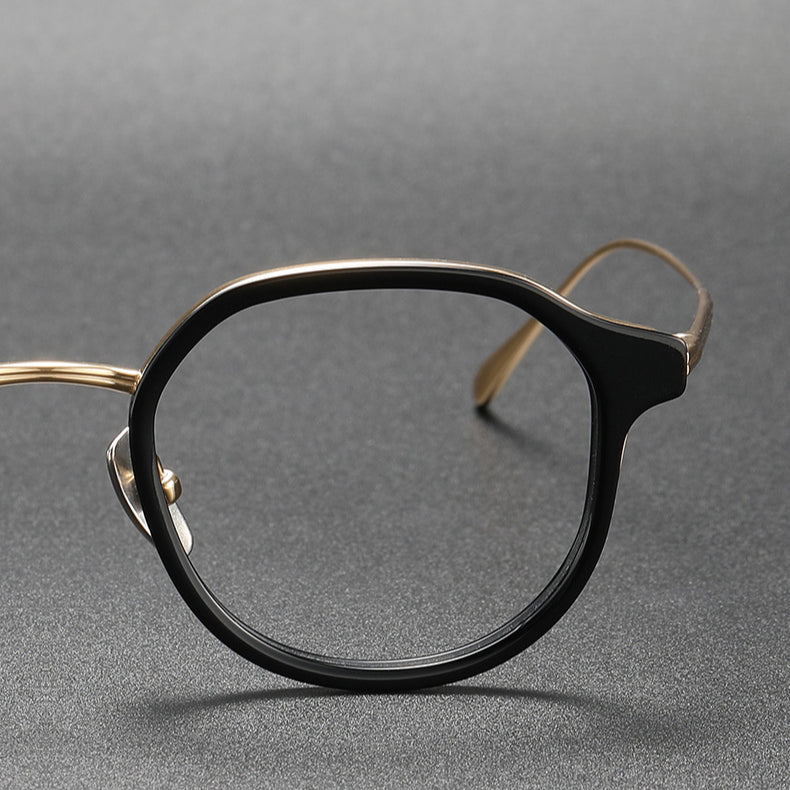 Stylish Titanium Geometric Eyeglass Frames - Lightweight & Durable TANGO Collection for Men & Women | Perfect for Office, Reading & Fashion Accessories