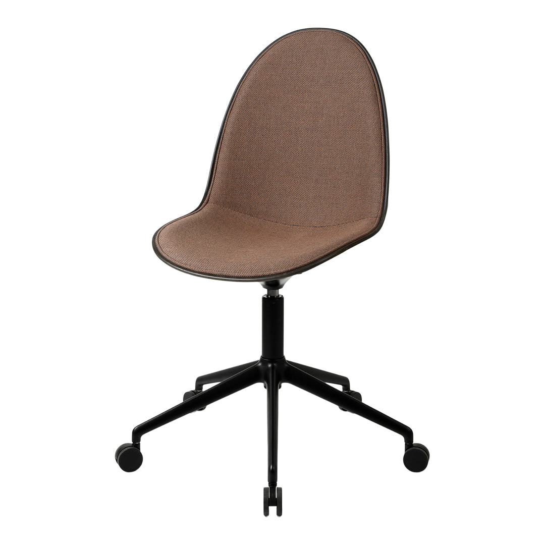 Eternity Swivel Chair with Casters - Upholstered Office Chair for Home & Workspace - Comfortable 360 Degree Rotating Desk Chair with Wheels