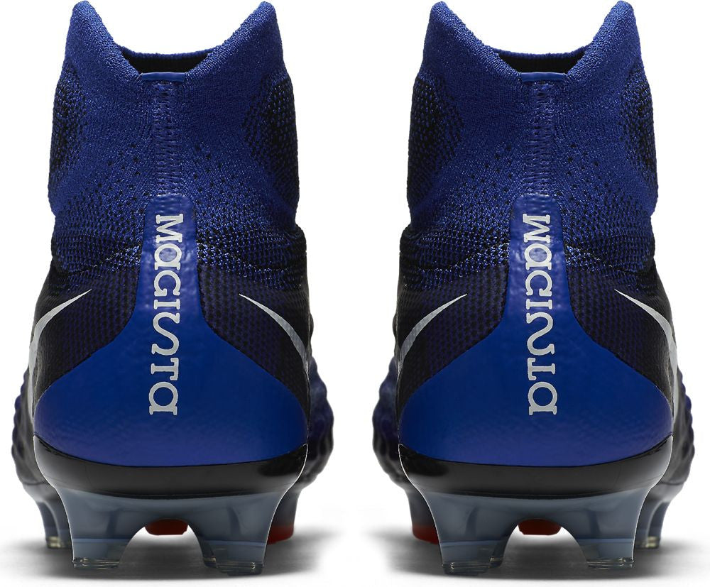 Nike Magista Obra II FG Soccer Cleats - Black/Paramount Blue Football Shoes for Men - Perfect for Turf Matches & Training Sessions