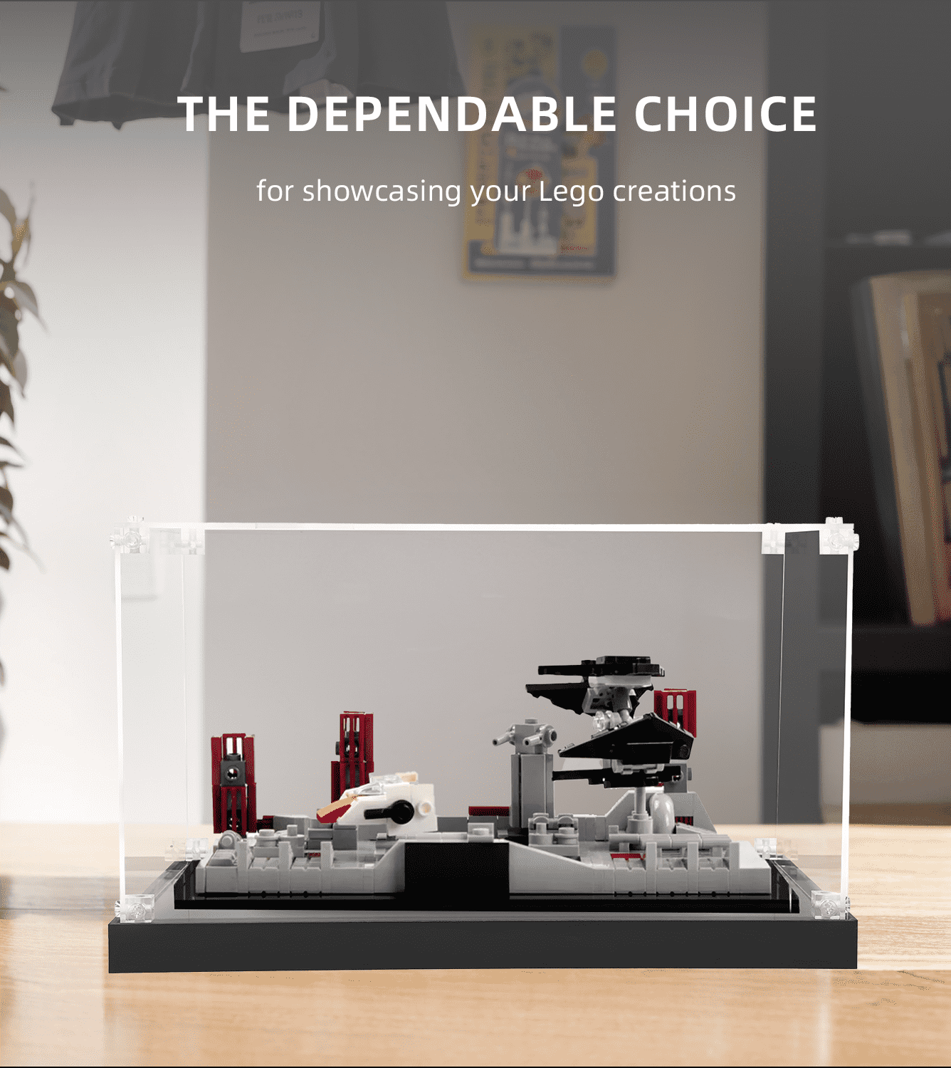 Lego Death Star II Battle 40407 Display Case - Premium Acrylic Showcase for Star Wars Collectibles | Perfect for Home Decoration & Gift Giving