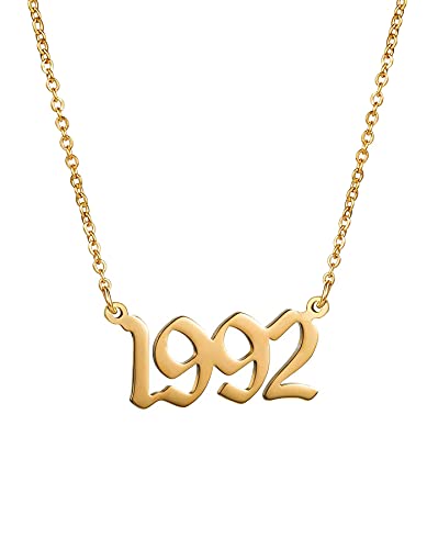 Year Necklace Gold-1992