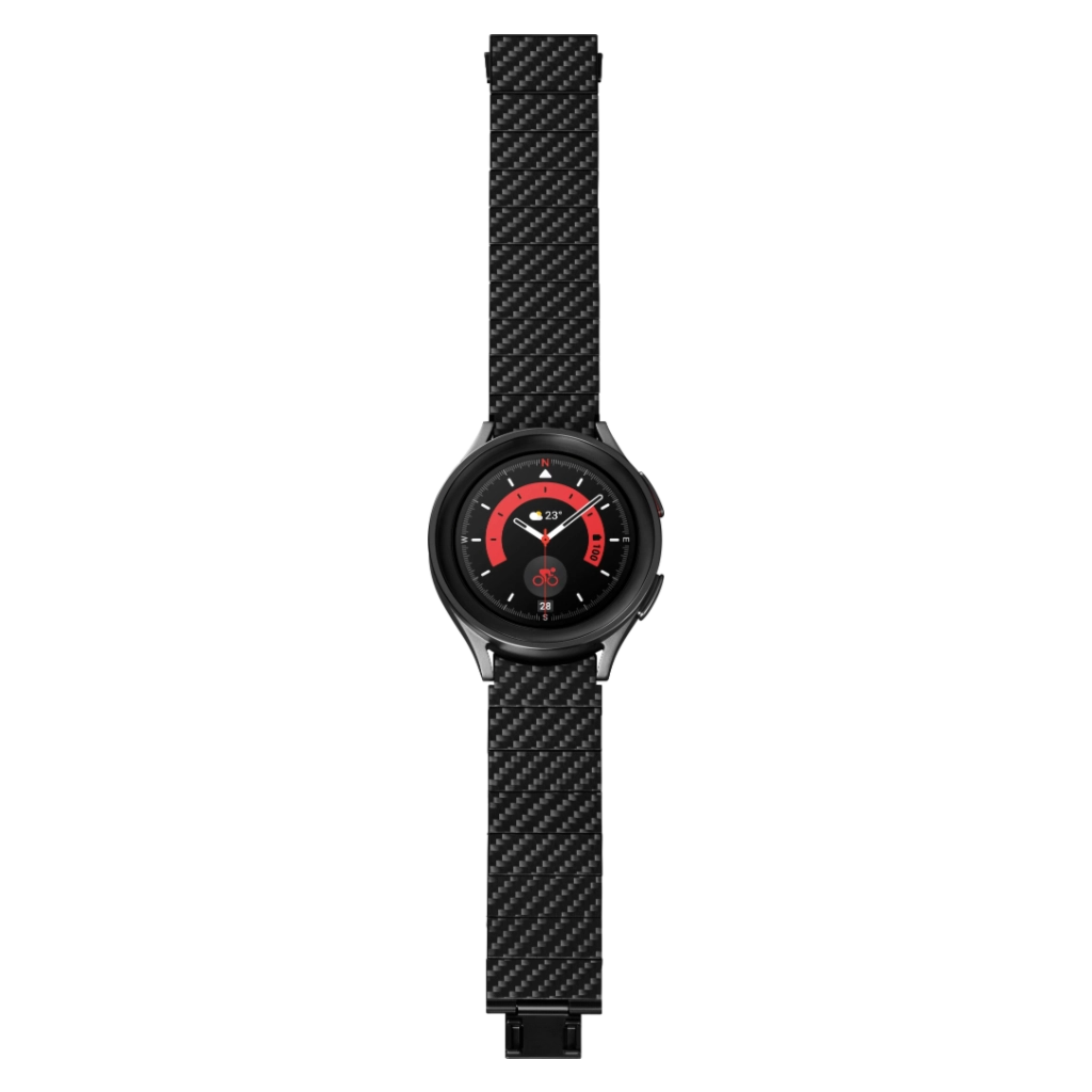 Premium Carbon Fiber Watch Band for Samsung Galaxy Watch 4/5/6 - Lightweight Durable Strap for Men & Women - Perfect for Workouts, Outdoor Activities & Daily Wear