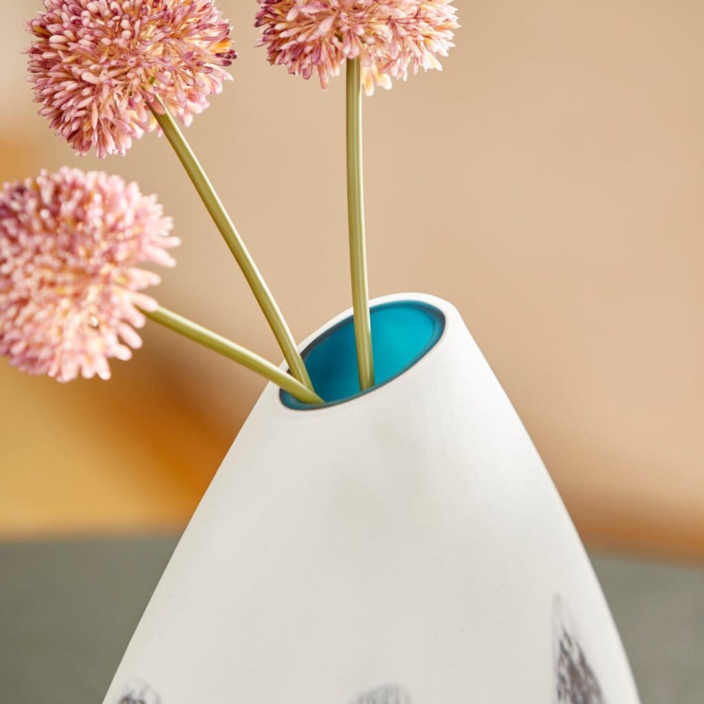 Cyan Design 11079 Mystic Falls Vase - Handcrafted Blue and White Ceramic Home Decor - Perfect for Centerpieces, Wedding Decor & Living Room Accents