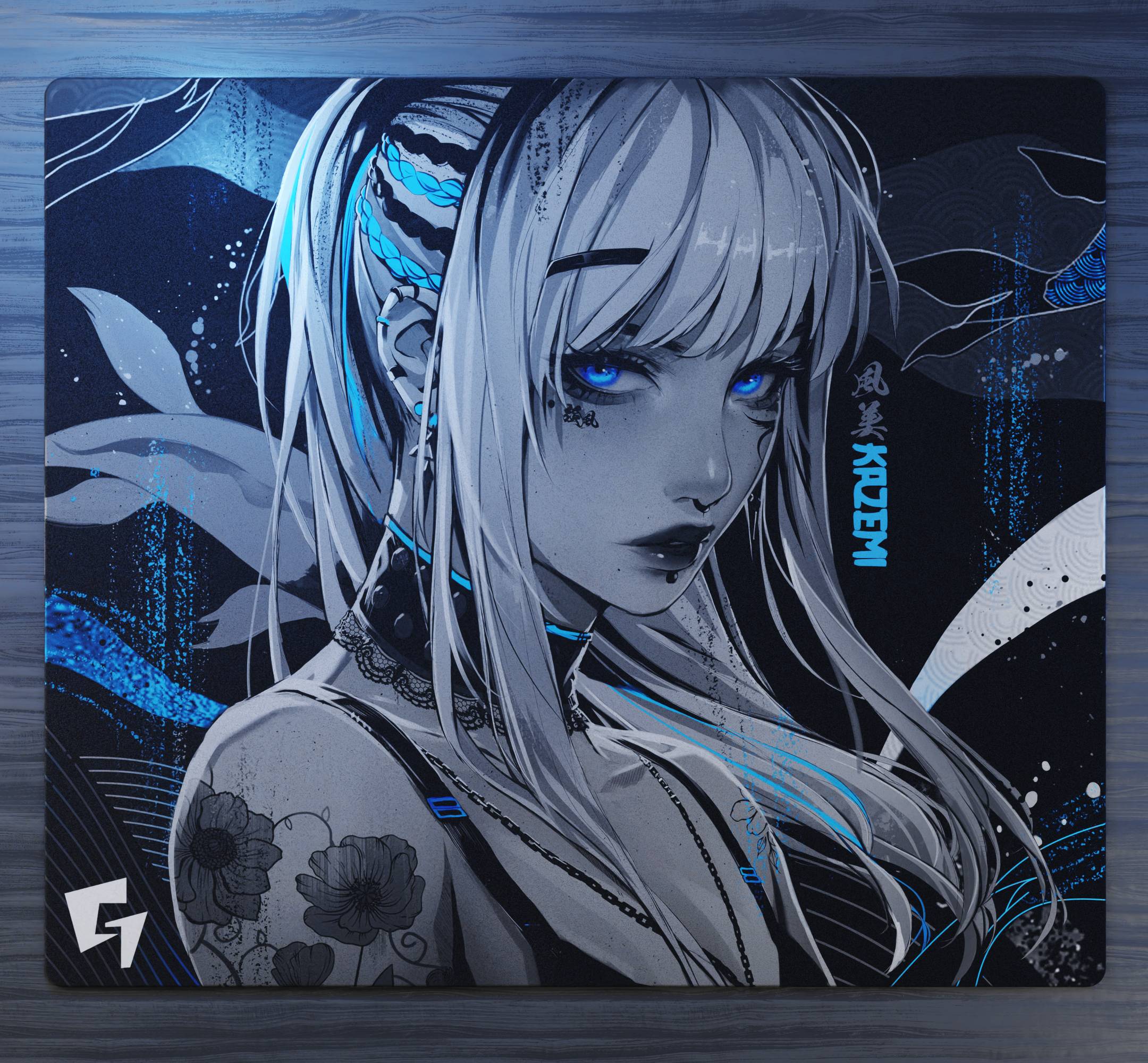 Premium GLSSWRKS Kazemi Glass Mouse Pad - Ultra Smooth Surface for Gaming & Office Use - Non-Slip Base - Perfect for PC, Laptop, Mac & Workstation Desks