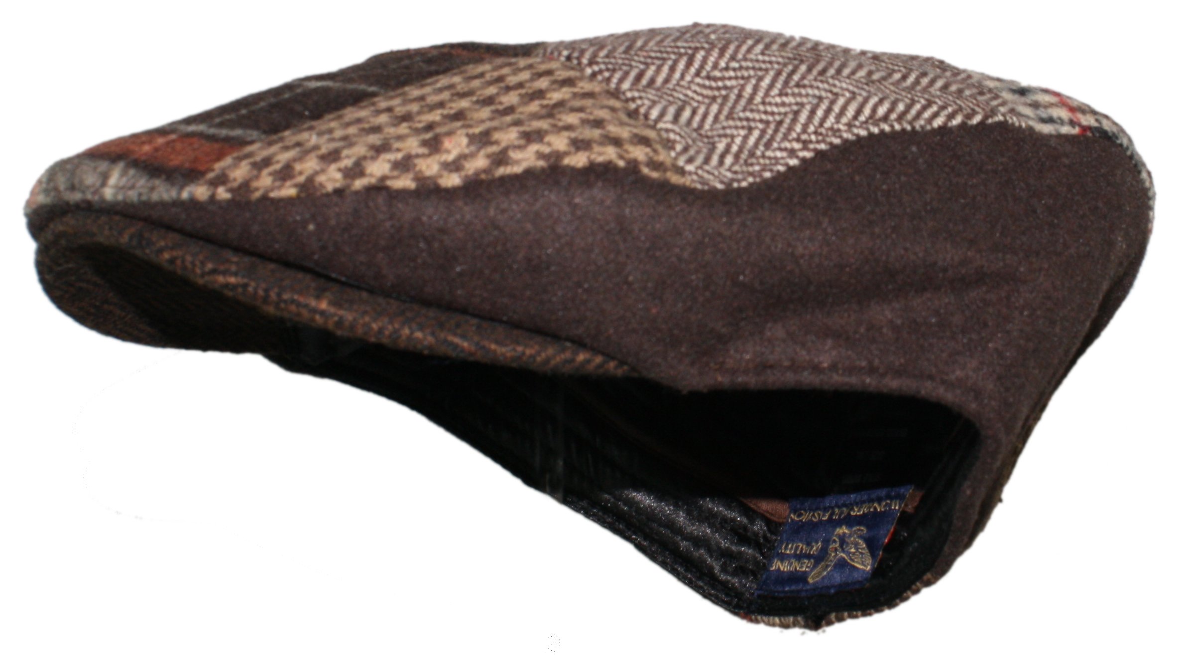 Vintage Tweed Patchwork Newsboy Cap for Men - Classic Wool Driving Hat with Quilted Lining | Perfect for Casual Outfits, Fall Fashion & Vintage Style Looks