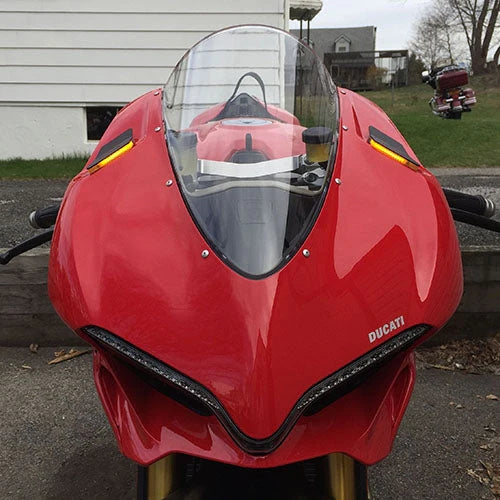 Ducati 1299 Panigale Mirror Block Off Turn Signals Kit for 2015-2019 Models - Motorcycle Accessories for Racing & Street Performance