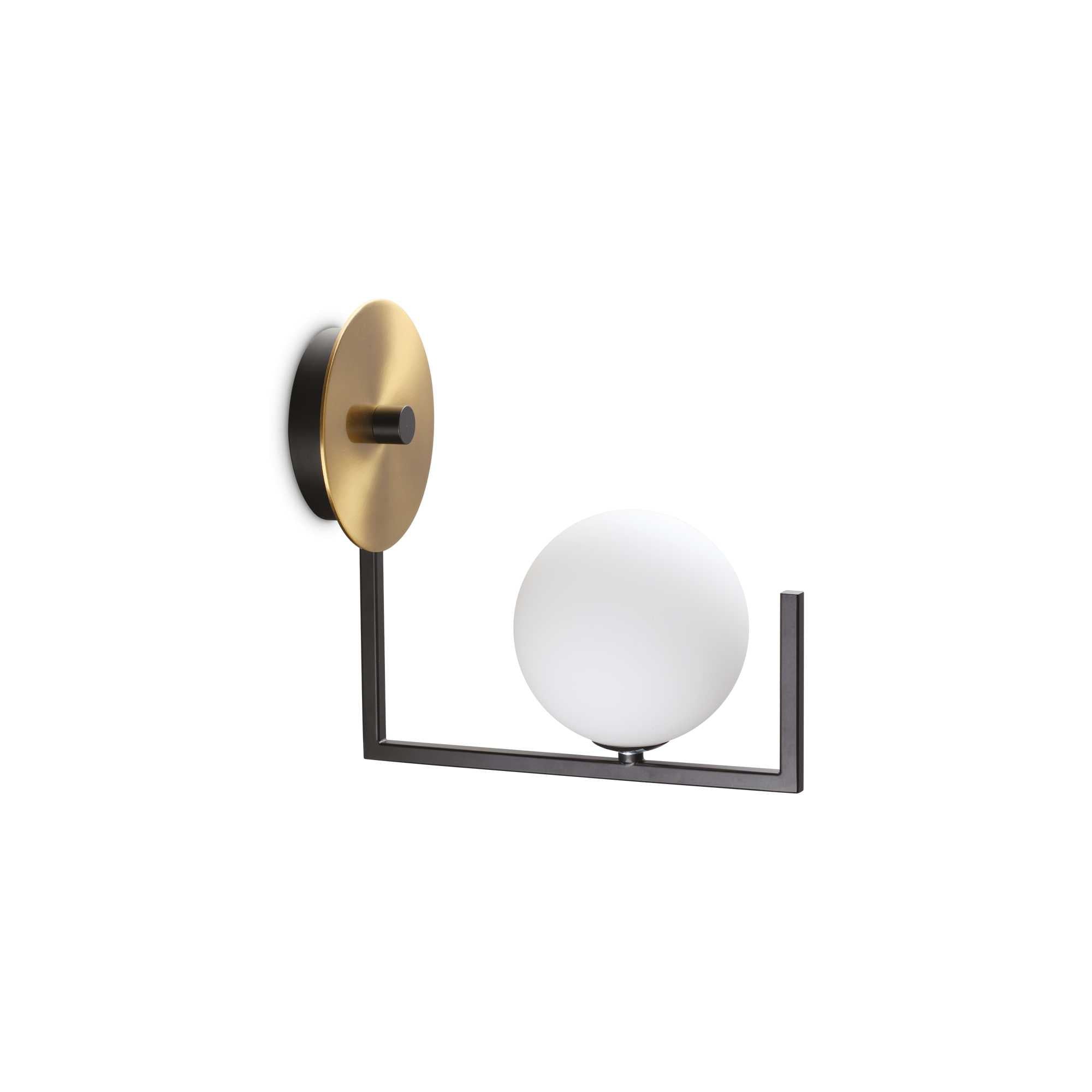 Birds AP1 Wall Light - Black & Satin Brass Finish, IP20 Rated Indoor/Outdoor Sconce - Perfect for Porch, Patio, Bedroom, and Hallway Lighting