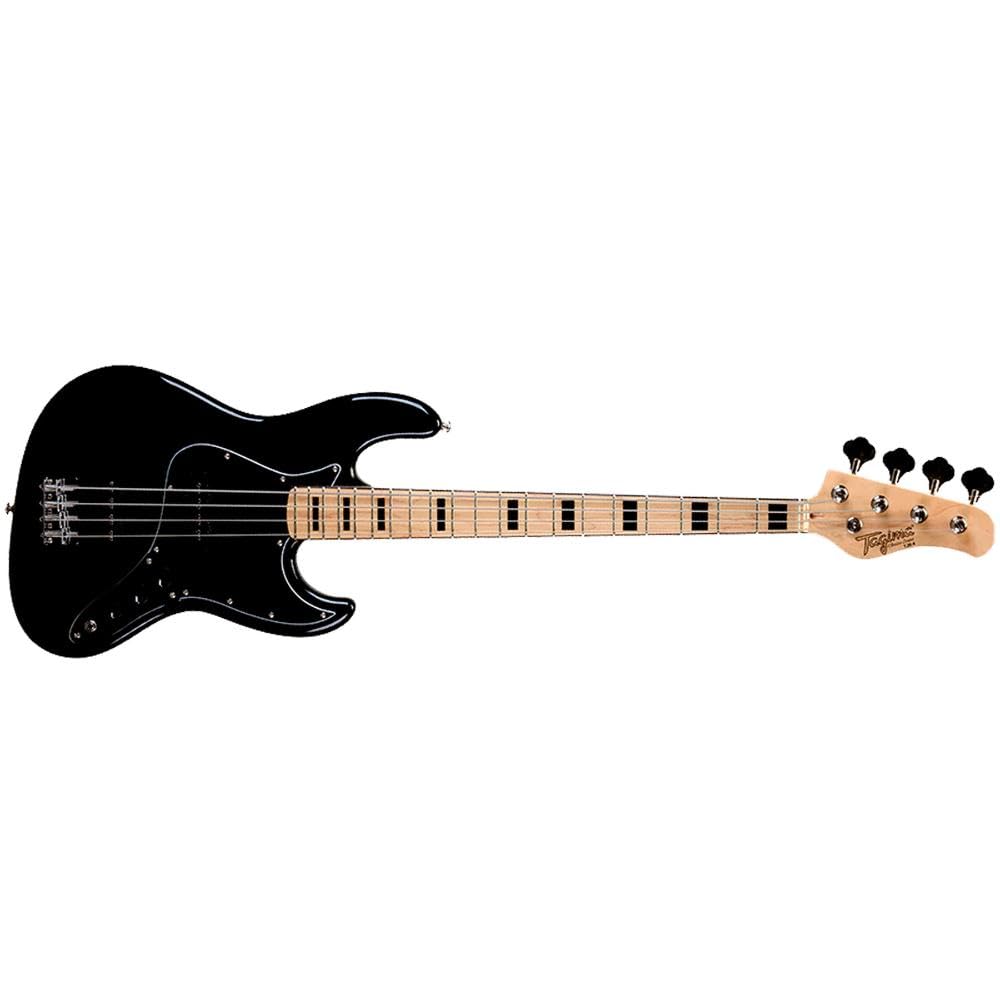 TJB-4 Black Electric Bass Guitar - 4-String Solid Body for Beginners & Professionals | Perfect for Rock, Jazz & Live Performances