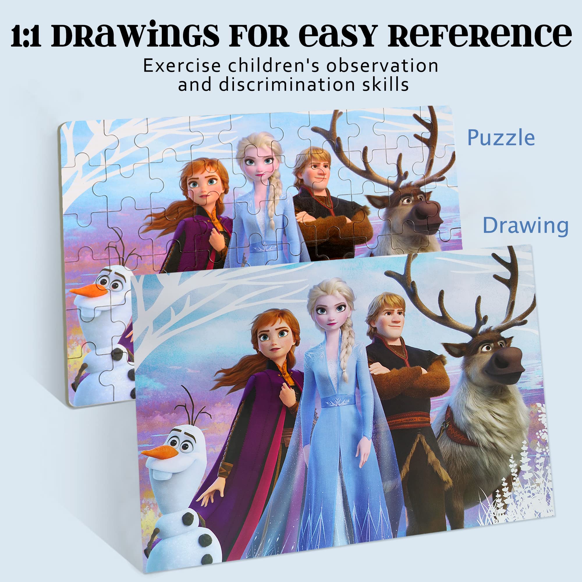 **60-Piece Educational Jigsaw Puzzle for Kids Ages 3-8 – Fun Learning Toy for Boys & Girls in Durable Metal Box – Perfect for Birthday Gifts, Classroom Activities & Family Game Night**