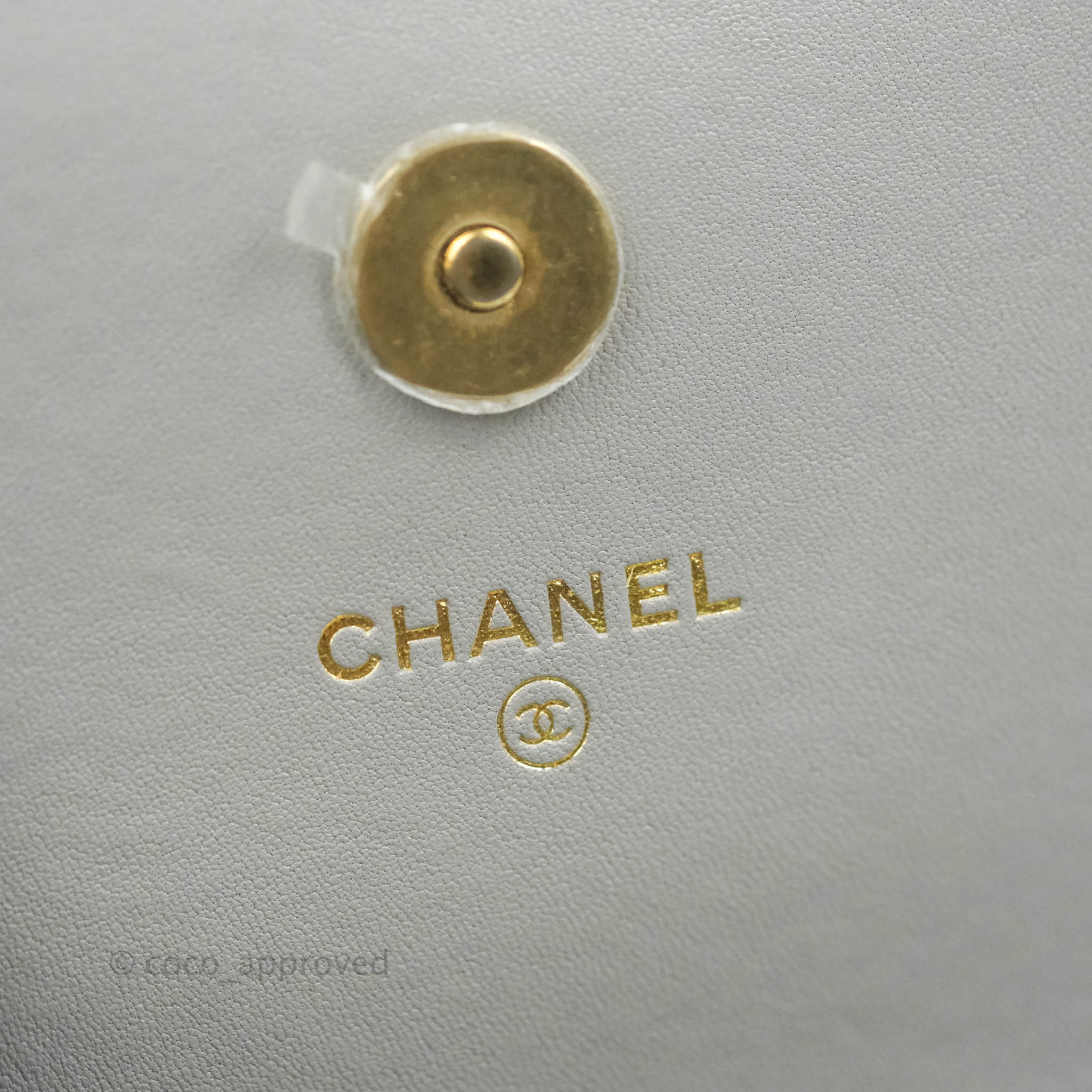 Chanel 19 Grey Mixed Hardware Phone Holder - Luxury Designer Phone Case for iPhone & Android - Perfect for Everyday Use, Travel & Fashion Accessories