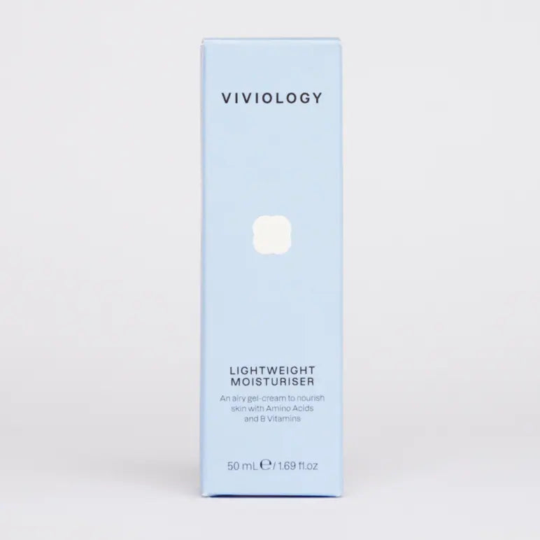 Viviology Lightweight Moisturiser 50ml - Hydrating Face Cream for Dry & Sensitive Skin - Day & Night Use for Glowing Complexion