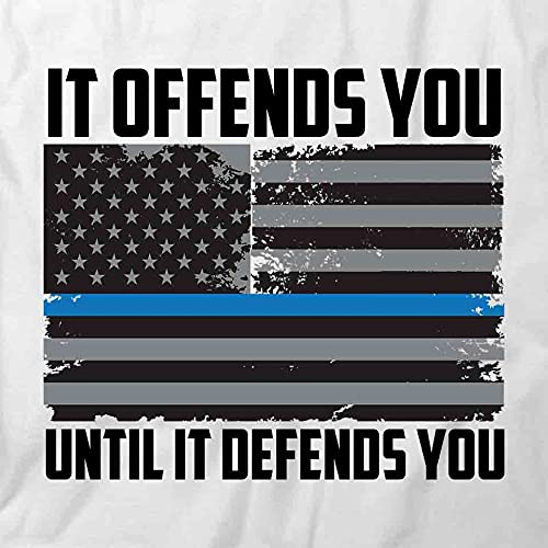 Funny Sarcastic It Offends You Until It Defends You T-Shirt | Printed Graphic Tee for Men & Women | Casual Wear, Gifts, Parties & Everyday Outfits