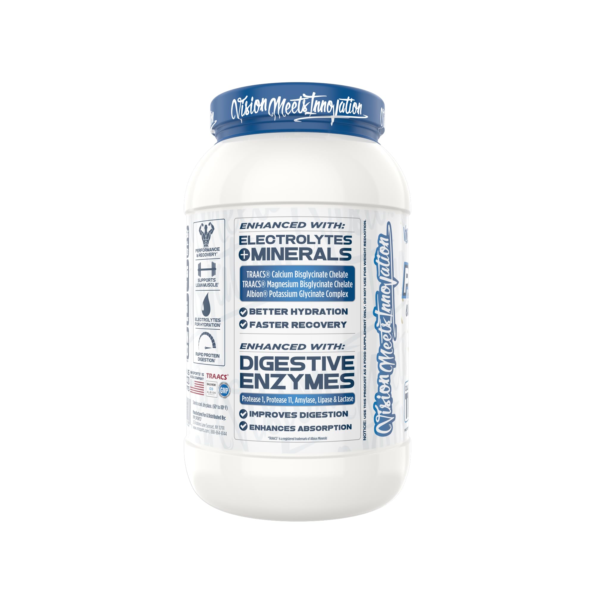 VMI Sports ProtoLyte Whey Isolate Protein Powder - Low Calorie Whey Protein for Weight Loss & Muscle Building with Digestive Enzymes | Non-GMO, Gluten Free | Vanilla Peanut Butter Flavor 1.6lb - Perfect for Post-Workout Recovery & Healthy Meal Replacement