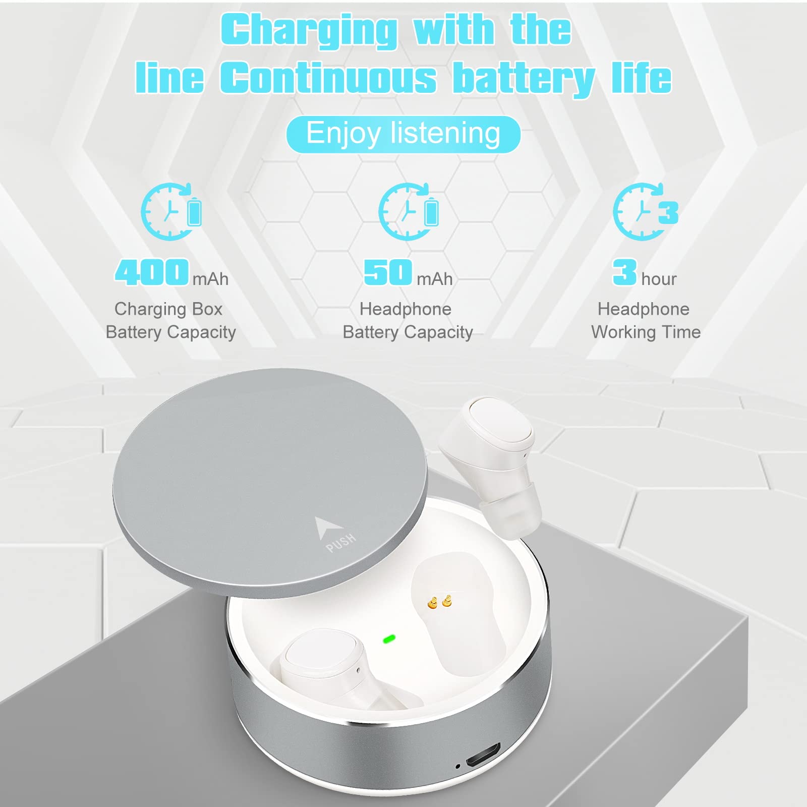 UrbanX X7 Sports Wireless Earbuds Bluetooth 5.0 - IPX5 Waterproof, Touch Control, Built-in Mic, Deep Bass In-Ear Headphones - Compatible with Oppo A3 & Most Smartphones - Perfect for Running, Gym, Workouts & Daily Commute