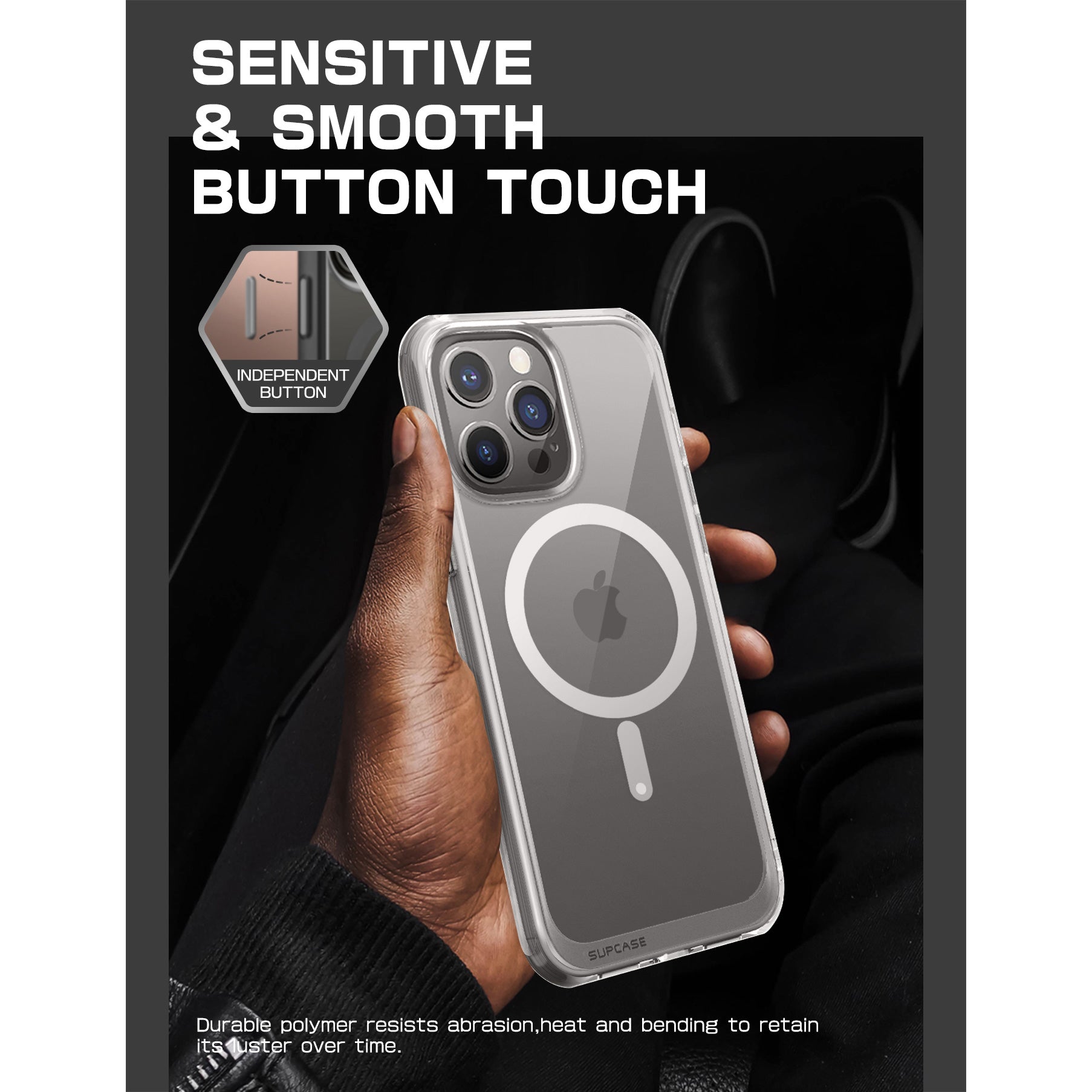 iPhone 15 Pro Max 6.7 Inch Unicorn Beetle MAG Slim Clear MagSafe Case - Ultra Thin Protective Cover with Military-Grade Drop Protection | Perfect for Everyday Use, Travel & Outdoor Activities