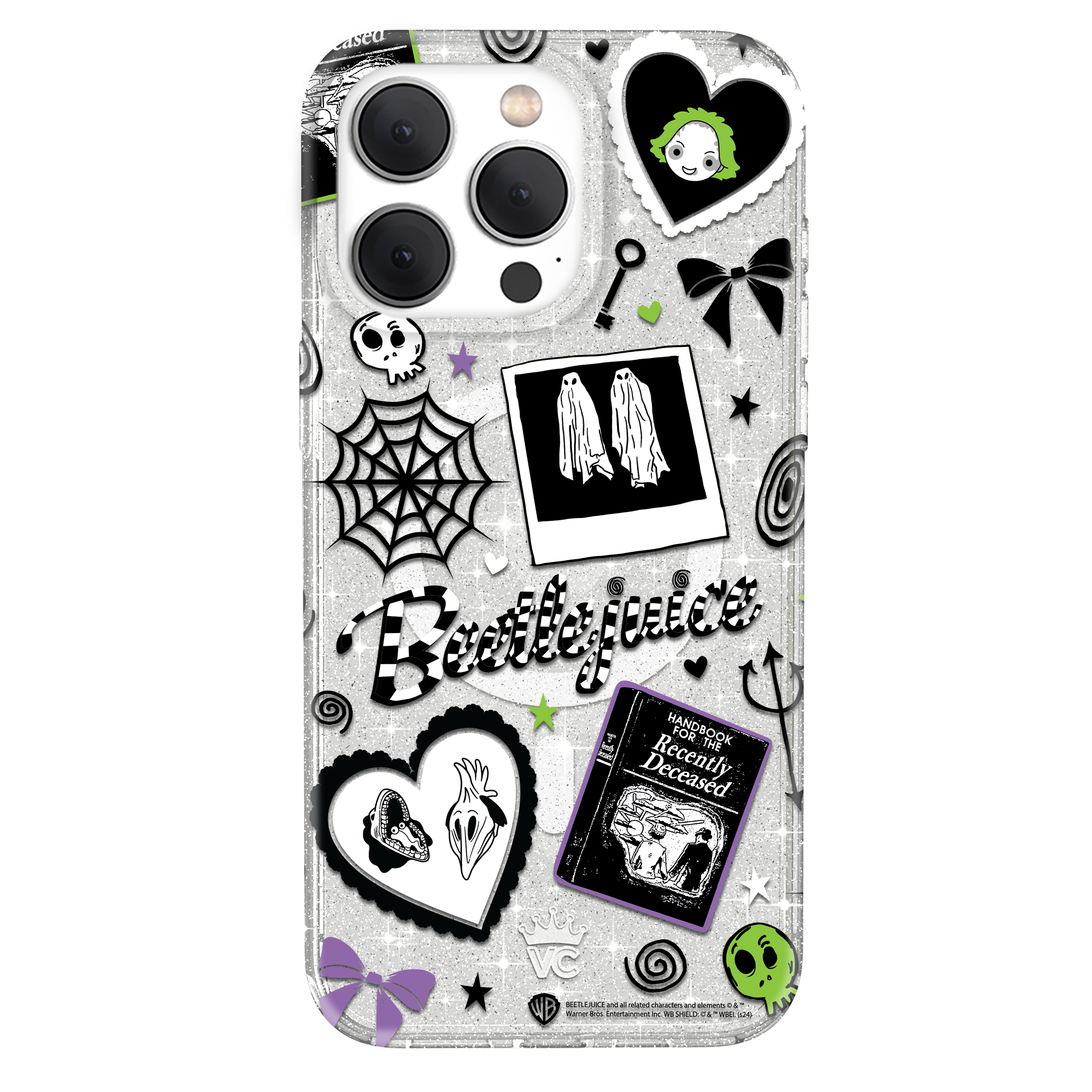 Beetlejuice Ghost with the Most iPhone Case - Fun Movie Character Phone Cover for iPhone 11/12/13/14/15 Pro Max - Perfect for Halloween, Cosplay & Movie Fans