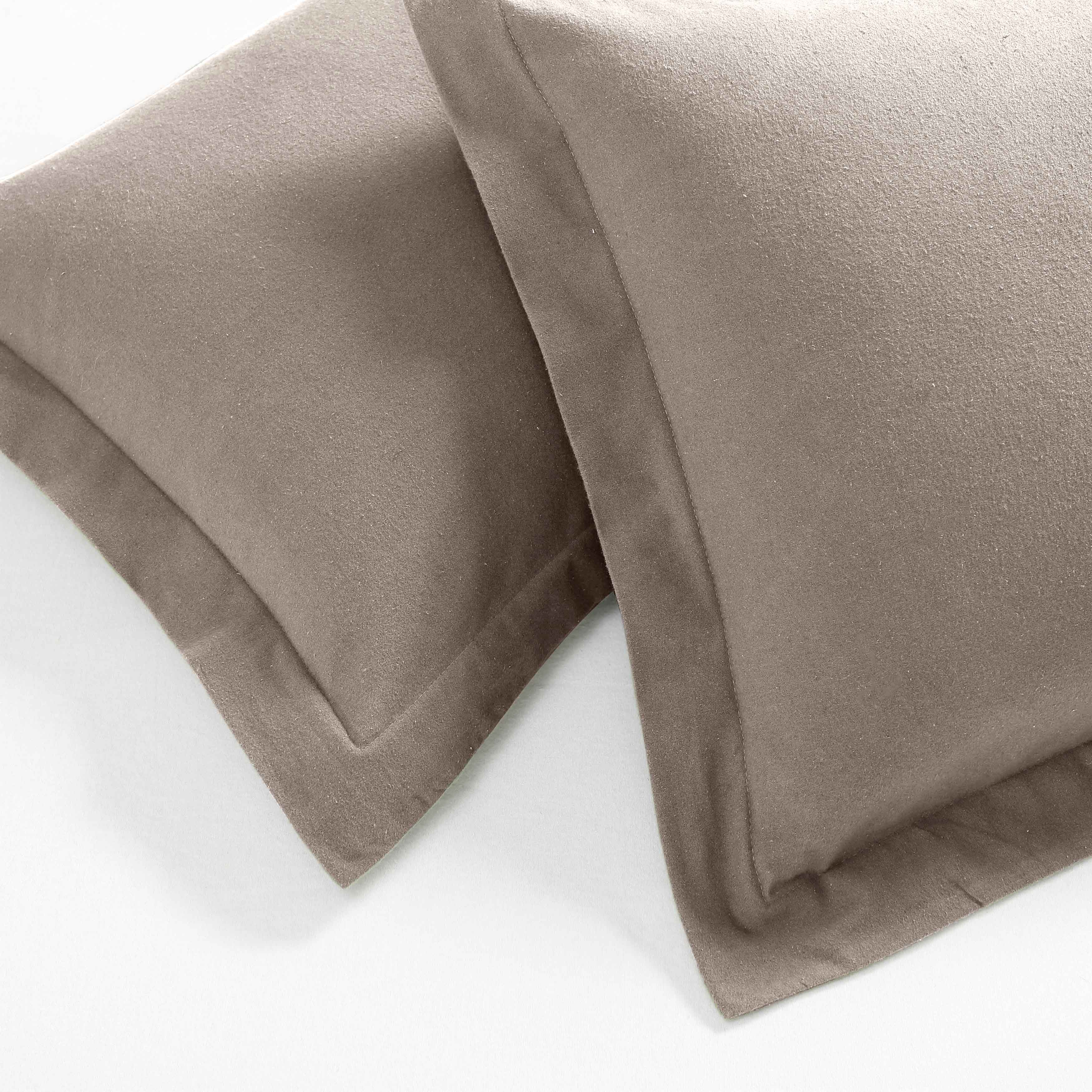 Premium Rome Flannel Cotton Solid Brushed Duvet Cover Set - Soft & Cozy Queen/King Size Bedding for Winter - Perfect for Cold Weather & Cozy Bedroom Decor