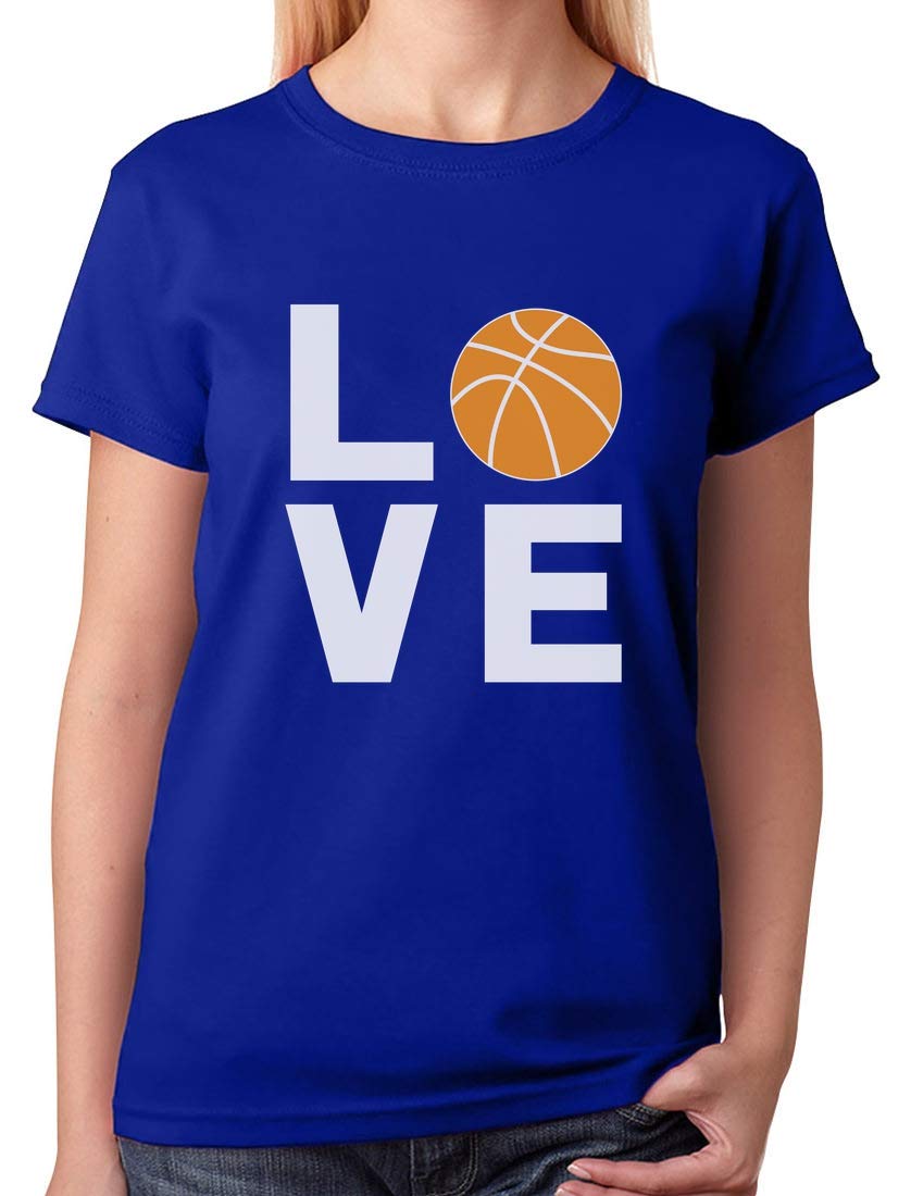 TeeStars Love Basketball T-Shirt - Cool Women's Basketball Fan Gift - Perfect for Game Day, Sports Events & Casual Wear