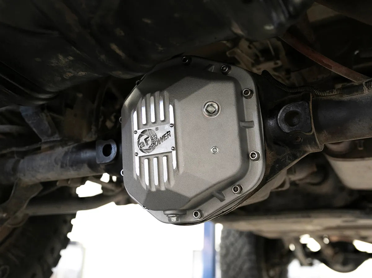 AFE Street Series Differential Cover (Raw w/Machined Fins) for Jeep Wrangler TJ & JK 1997-2018 with Dana 44 Axle - Heavy Duty Off-Road Protection for Rock Crawling & Trail Riding