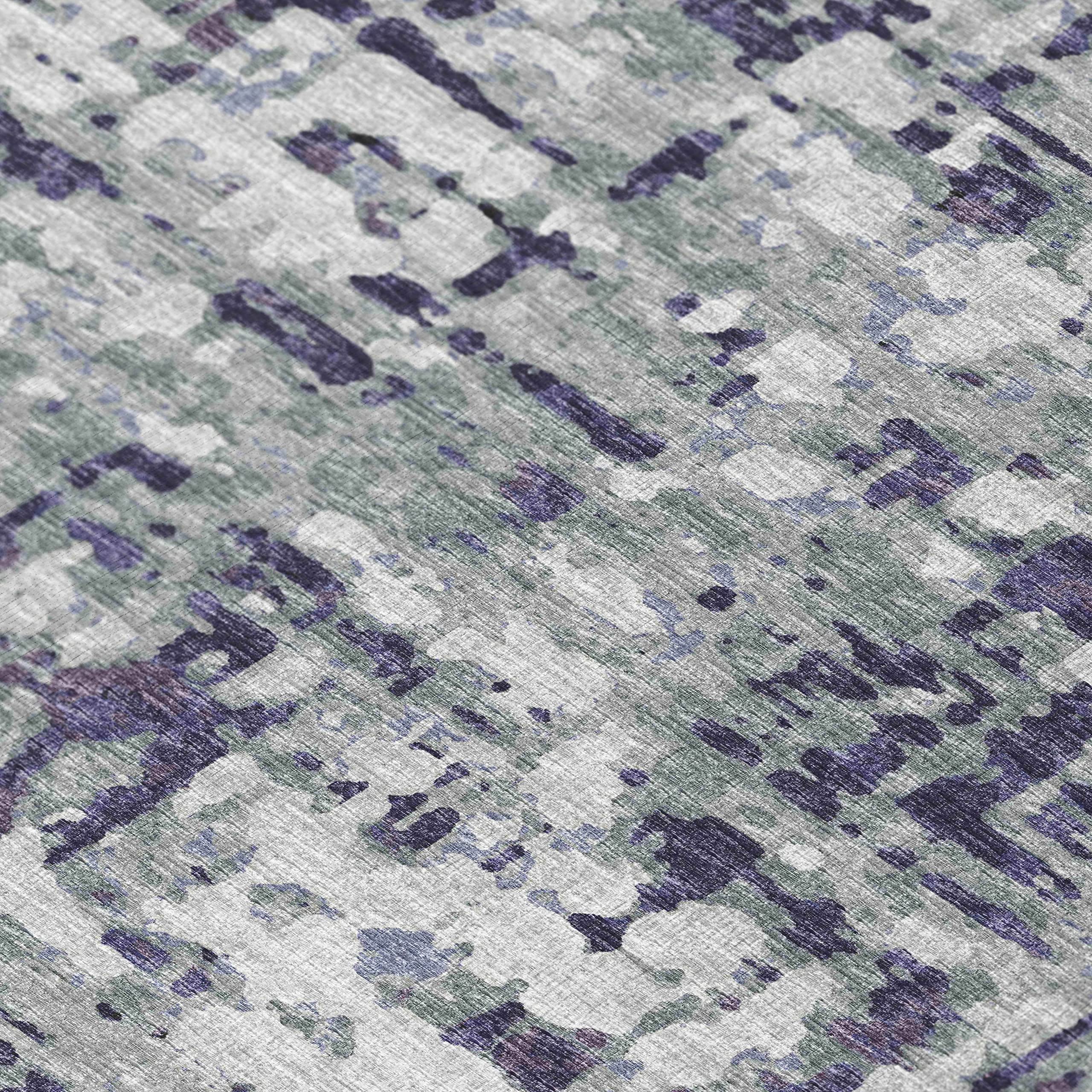 Addison Rugs Bravado ABV35 Purple Washable 9' x 12' Indoor/Outdoor Area Rug - Machine Washable, Non-Shedding, Easy Clean - Perfect for Bedroom, Living Room, Dining Room, Kitchen, Entryway & Patio Decor