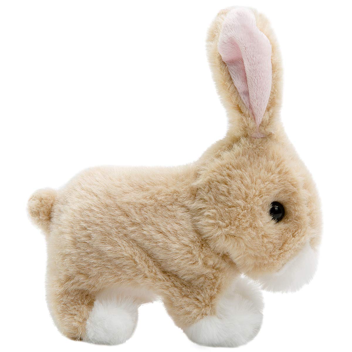 Soft Plush Rabbit Easter Electronic Interactive Toy - Jumping Bunny with Wiggle Ears & Moving Mouth - 7