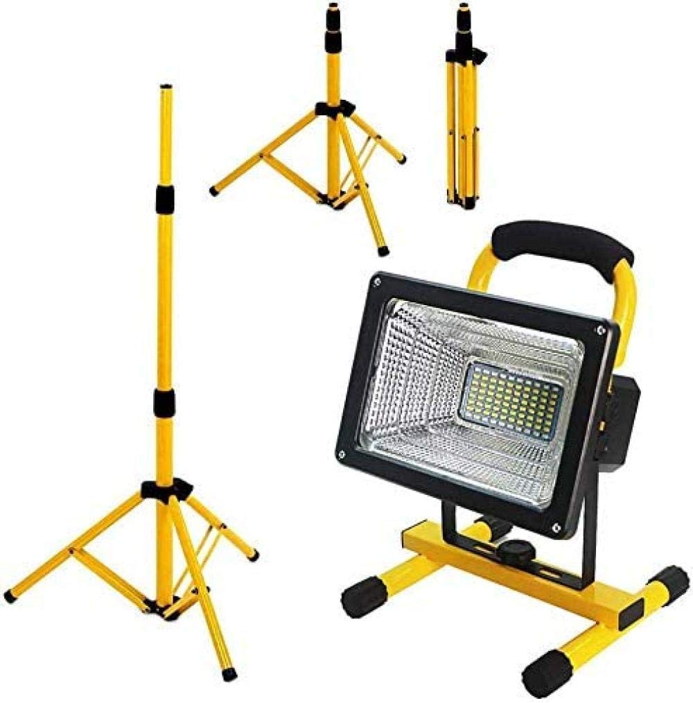 300W 6000 Lumens LED Camping Work Light with Tripod Stand - 4 Mode Brightness, Built-in 26800mAh Battery, Metal Telescopic Tripod - Perfect for Outdoor Camping, Workshop Lighting, Construction Sites and Emergency Floodlighting