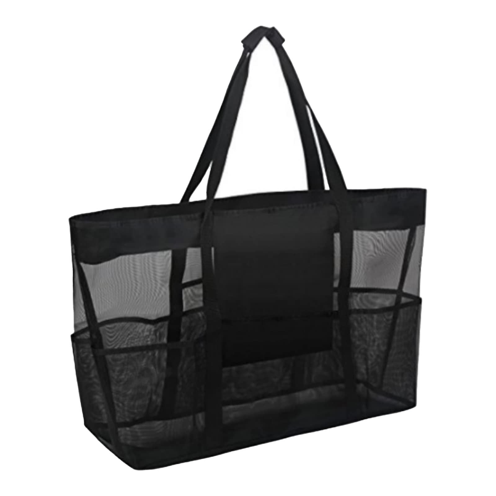 DNIEBW Extra Large Mesh Beach Tote Bag for Women - Waterproof Pool Bag with Zipper Pocket | Perfect for Swimming, Vacation, Beach Trips & Summer Essentials