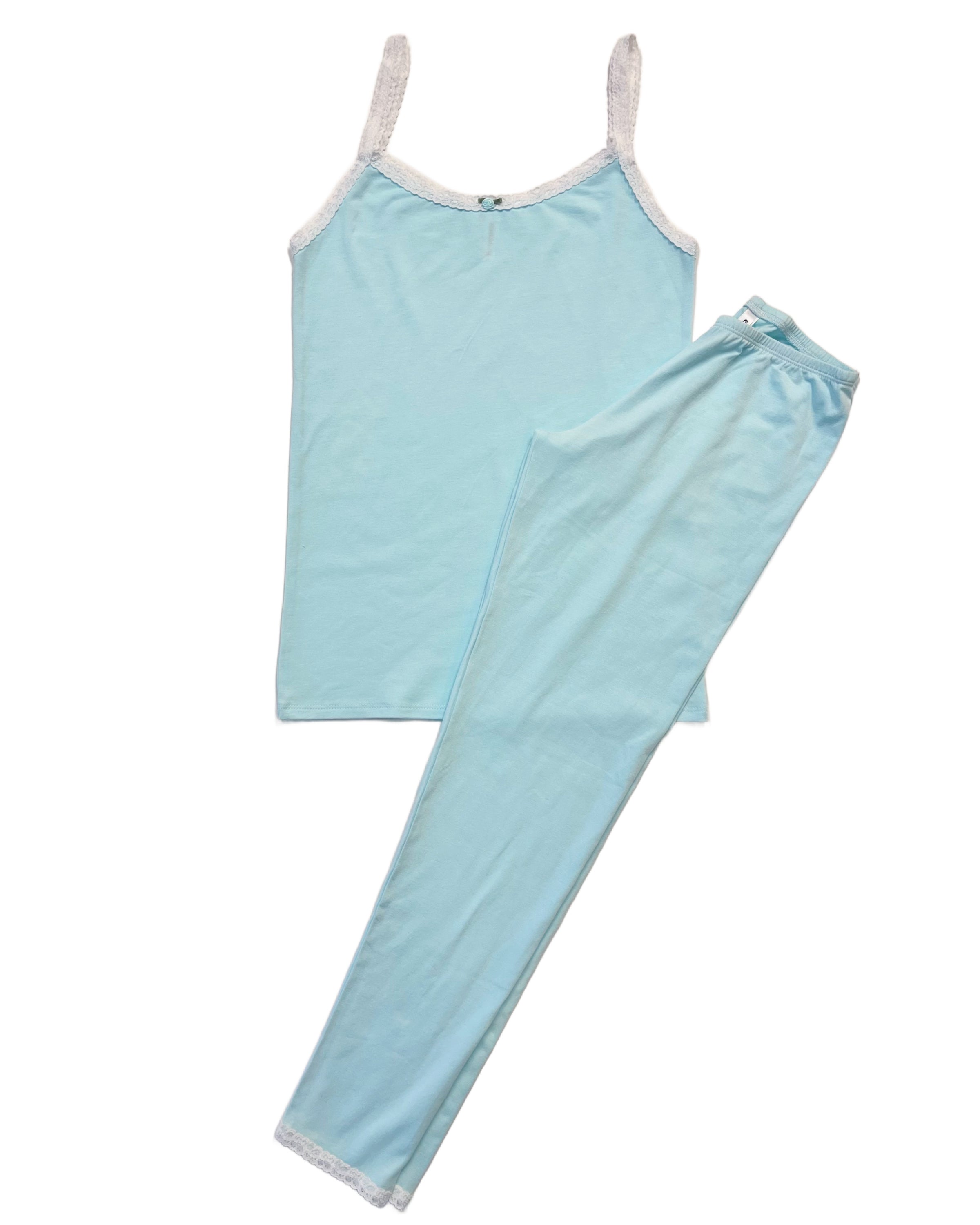 Women's Sexy Ice Silk Camisole & Cropped Legging Set - Comfortable Lounge Wear for Yoga, Sleep & Summer Outfits