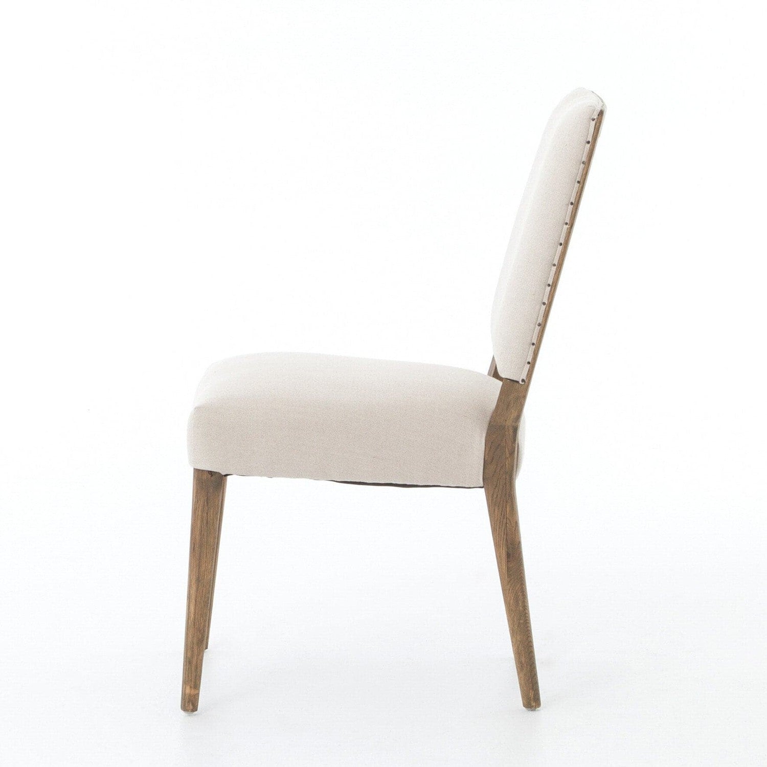Anouk Modern Dining Chair - Dark Linen Upholstery - Comfortable & Stylish for Kitchen, Dining Room, or Breakfast Nook