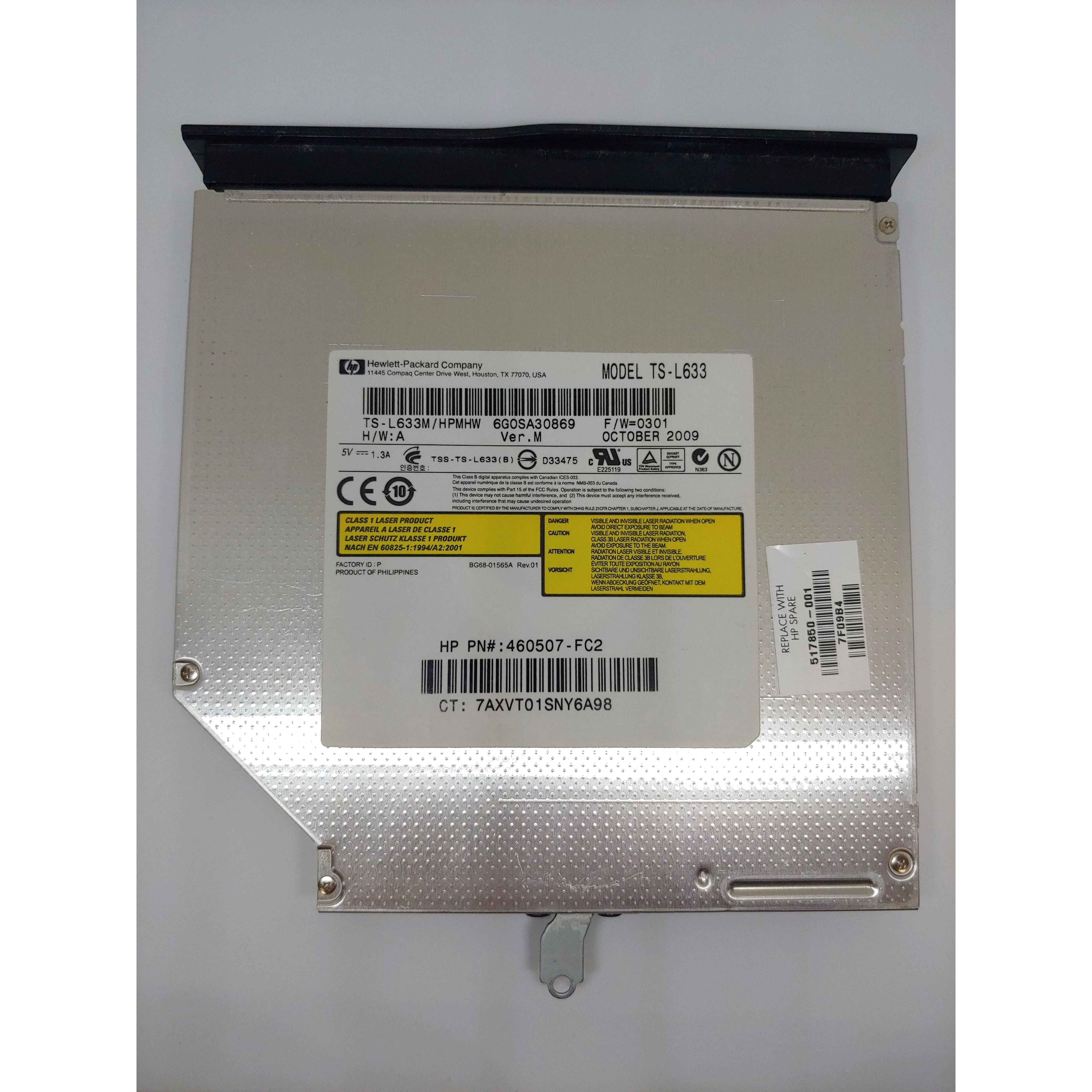 HP 517850-001 CD/DVD Optical Drive - Replacement Laptop DVD Burner for HP Laptops - Perfect for Data Backup, Media Playback & Software Installation