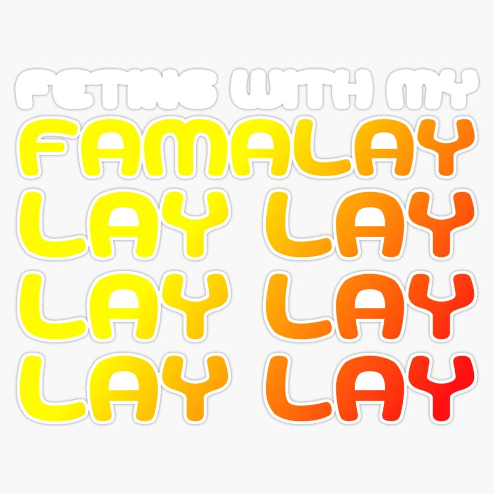 Famalay Lay Lay Soca T-Shirt Vinyl Stickers - Waterproof Decals for Cars, Laptops, Bumpers (5 Inch) - Perfect for Music Festival Fans, Caribbean Party Decor & Personalizing Your Belongings