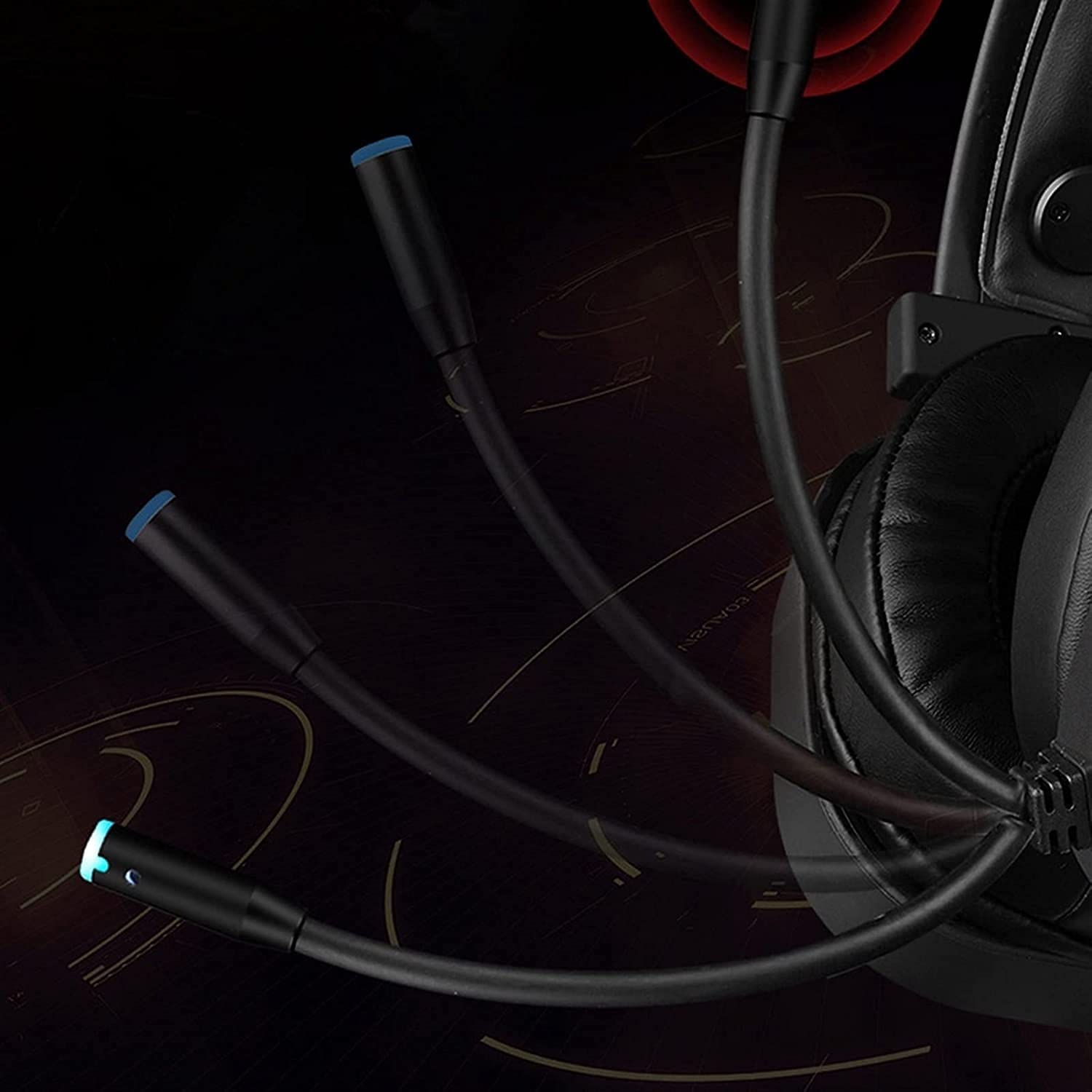 Premium Wired Gaming Headset with Noise-Canceling Microphone - Compatible with PC, PS4, PS5, Xbox One & Series X - Black | Perfect for Competitive Gaming, Online Meetings & Streaming