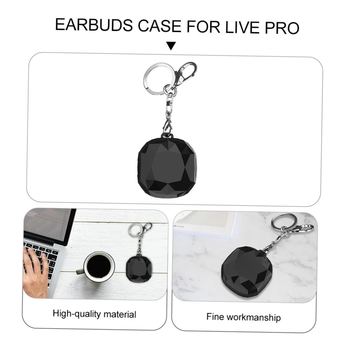 Angoily 1 Set Premium Earphone Case - Protective Storage Box for Earpieces, Computer Headsets & Accessories - Durable Travel Organizer for Office, Home & Commuting