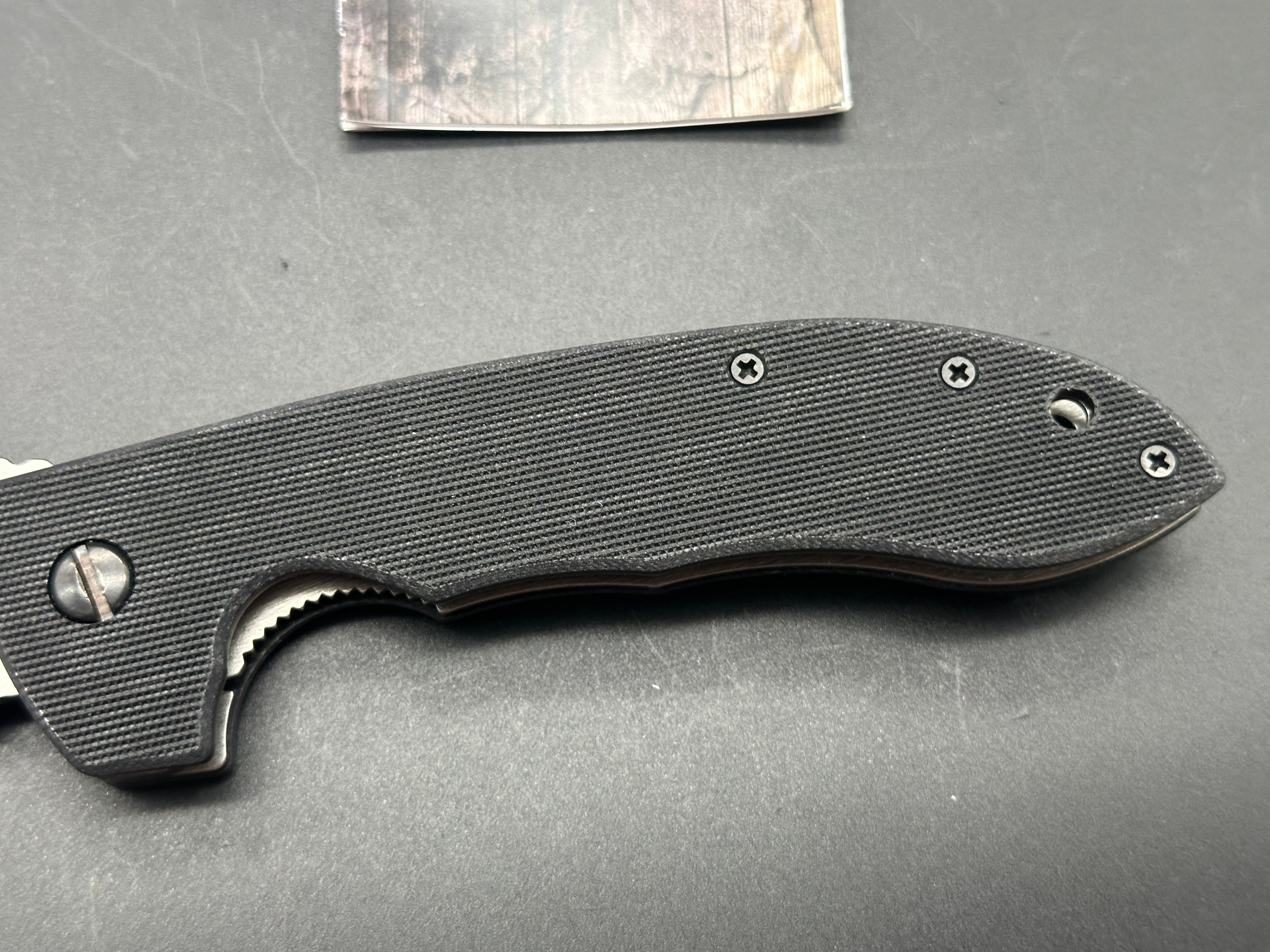 Emerson CQC-8 Folding Knife - Stonewash Finish Tactical EDC Pocket Knife for Outdoor Camping, Survival & Everyday Carry