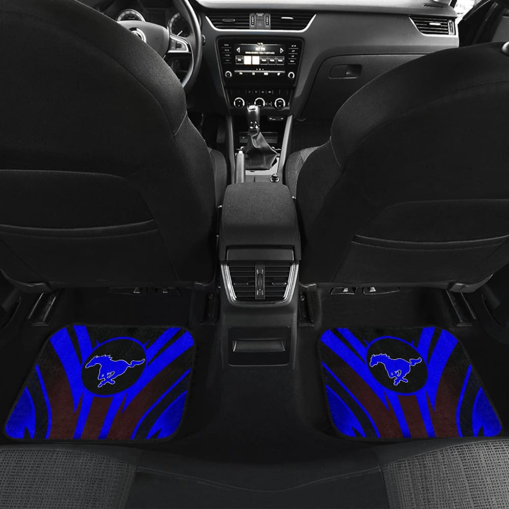 Premium Blue Mustang Car Floor Mats 211901 - All-Weather Protection, Custom Fit for Mustang Models - Perfect for Daily Commutes & Road Trips