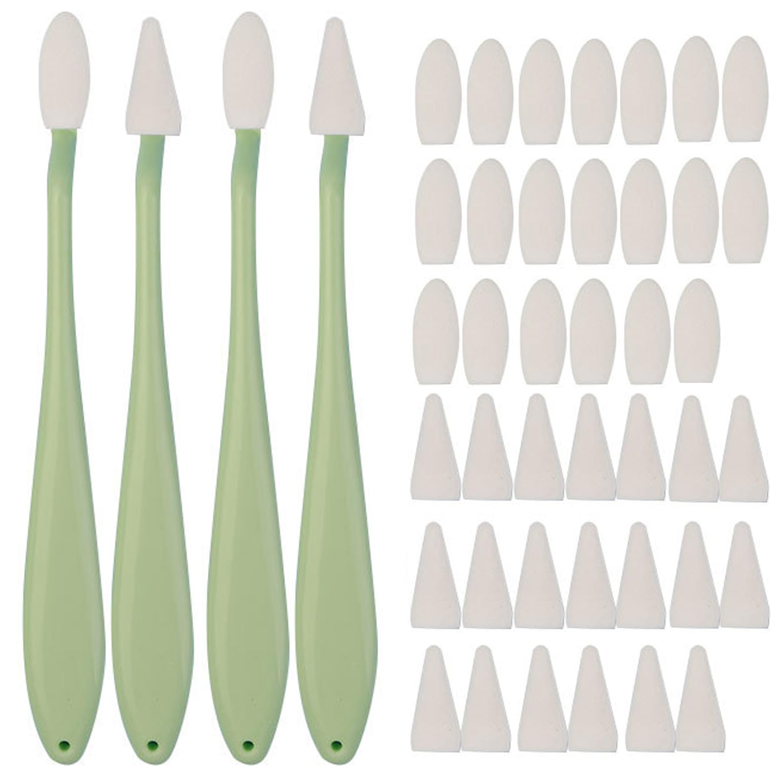 4pcs Paper Art Blending Stumps with 2 Head Types & 40 Replacement Sponge Wipes - Professional Sketch Drawing Tools for Highlighting, Shadowing and Correcting - Perfect for Artists, Students and DIY Craft Projects