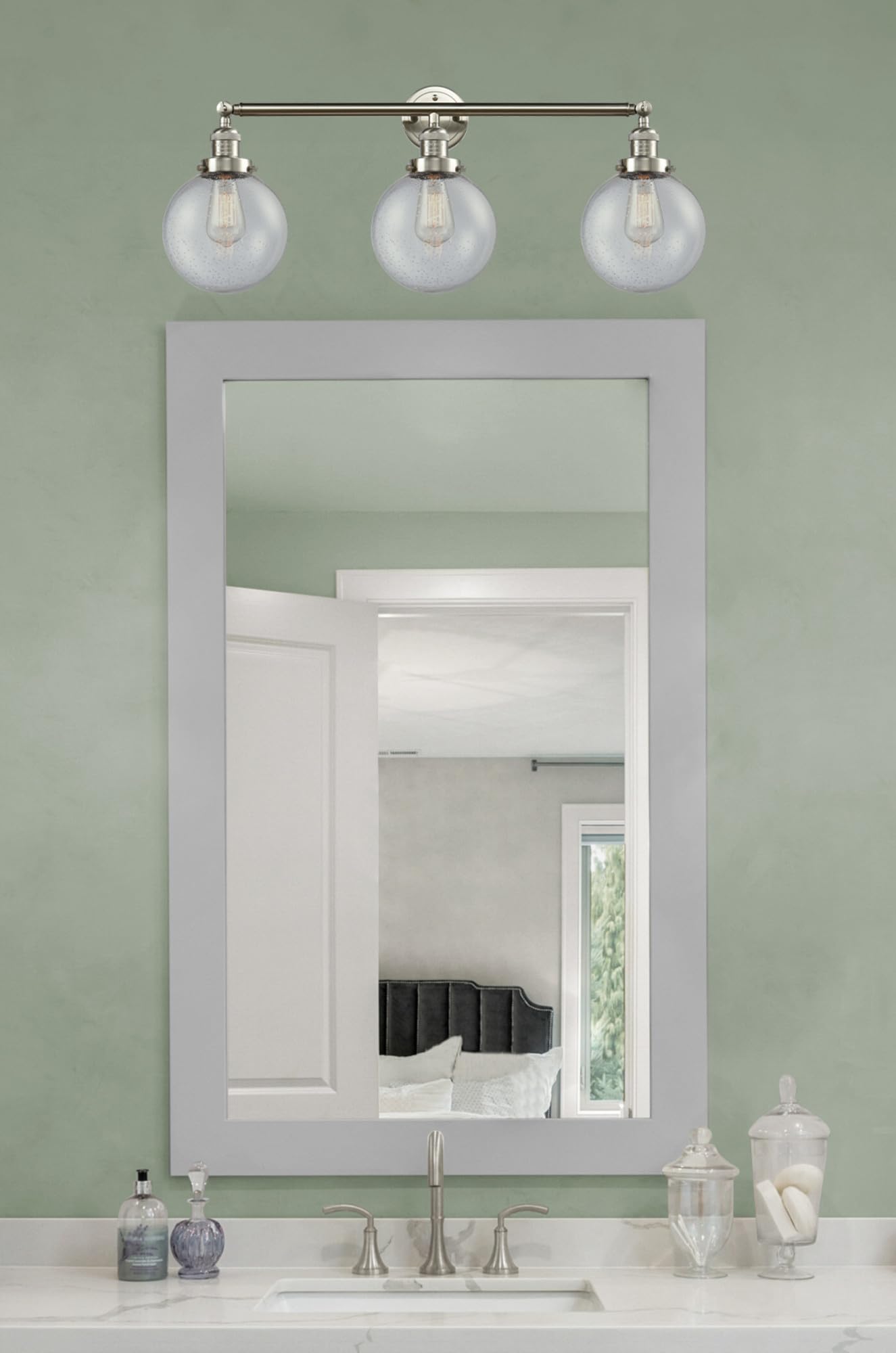 Franklin Restoration Collection 3-Light Bathroom Vanity Fixture - Modern Bathroom Lighting for Home & Hotel Renovations | Perfect for Master Bath, Guest Bath & Powder Room