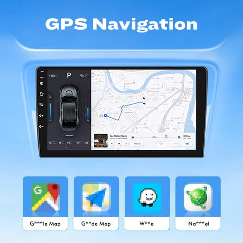 9-Inch CarPlay Android Auto Touchscreen Car Stereo with GPS Navigation, FM Radio, WiFi & Mirror Link - Multimedia Player for BMW X3 2004-2012 | Seamless Connectivity for Hands-Free Calls, Music Streaming & Real-Time Navigation