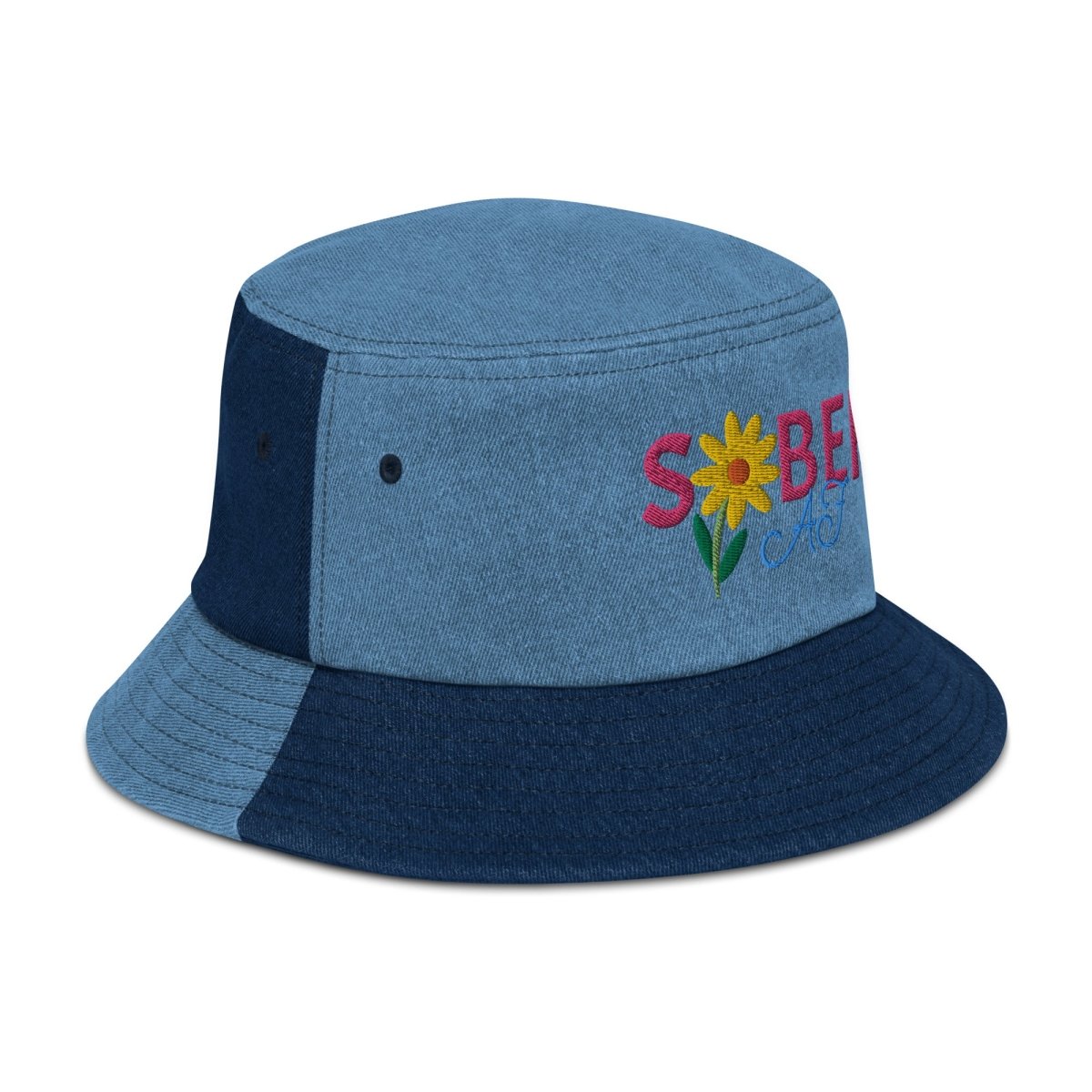 Spring Blossom Denim Bucket Hat - Trendy Fashion Accessory for Women | Perfect for Outdoor Activities, Beach Trips & Summer Festivals