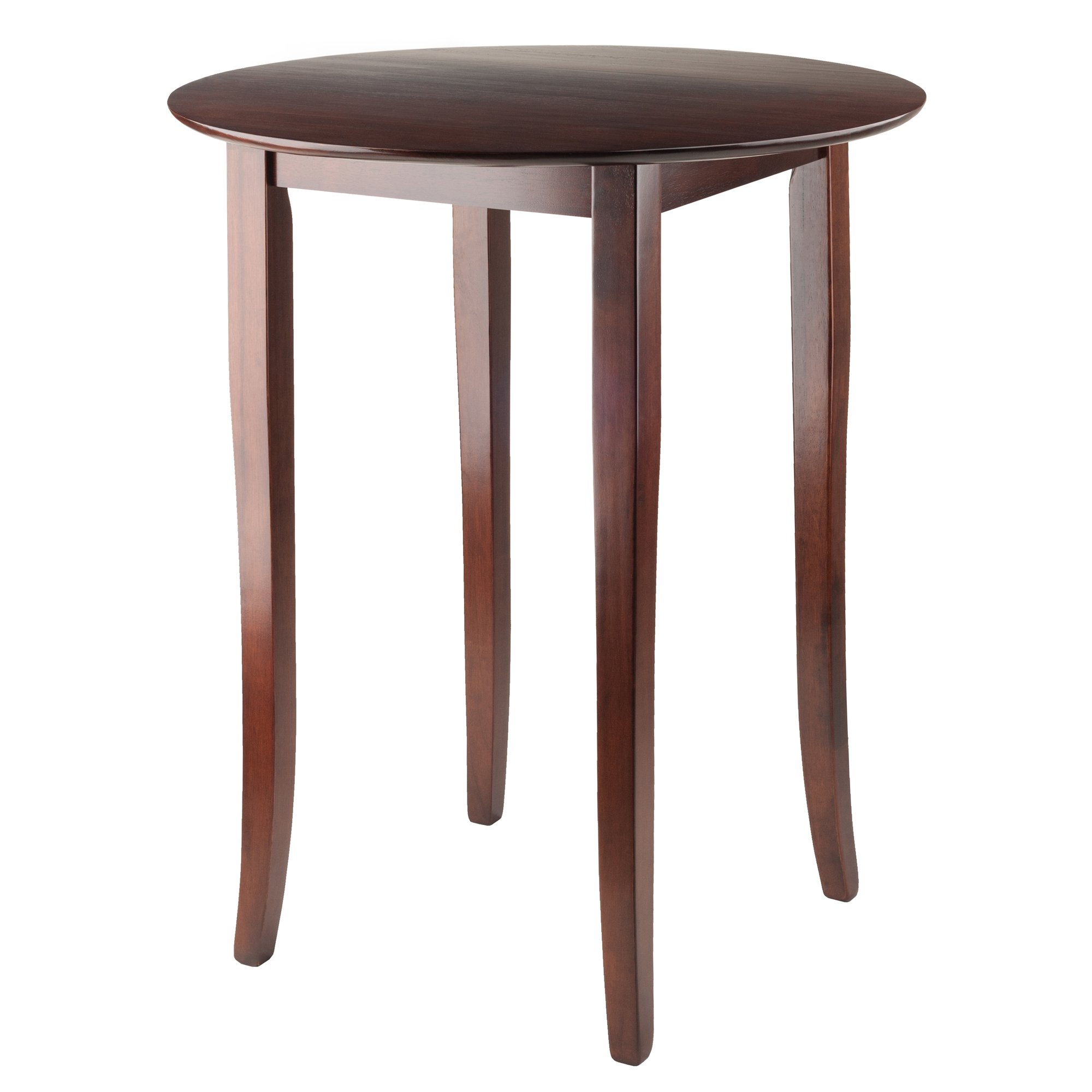 Winsome Fiona Brown Wooden Back Stool - Stylish & Comfortable Seat for Dining, Kitchen, Living Room & Office