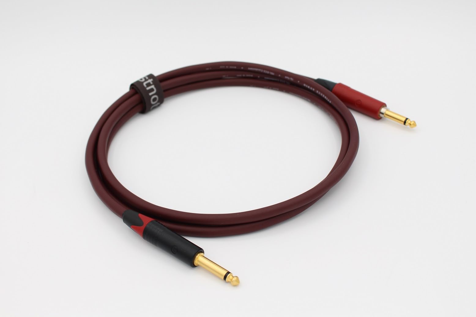 Evidence Audio Geistnote's Forte 10ft Instrument Cable with Neutrik Silent Plug & Gold Connectors - Premium Guitar/Bass Cable for Stage & Studio (3M Straight to Straight)