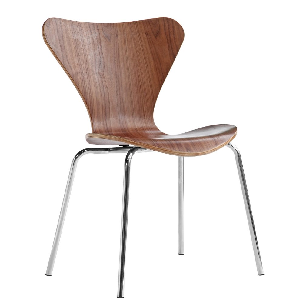 Nova Furniture Group Jays Dining Chair - Solid Walnut Wood, Modern Kitchen & Dining Room Chair for Home & Restaurant Use