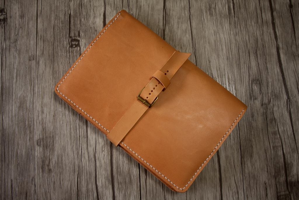 Premium Genuine Leather Custom Notebook Cover Holder - Personalized Journal & Planner Protector for Office, School & Travel Use