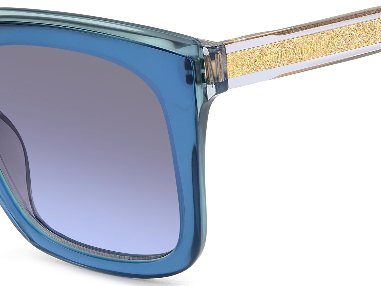 Carolina Herrera HER 0249/G/S Gold-Tone Sunglasses for Women - Luxury Fashion Shades for Everyday Wear & Outdoor Activities