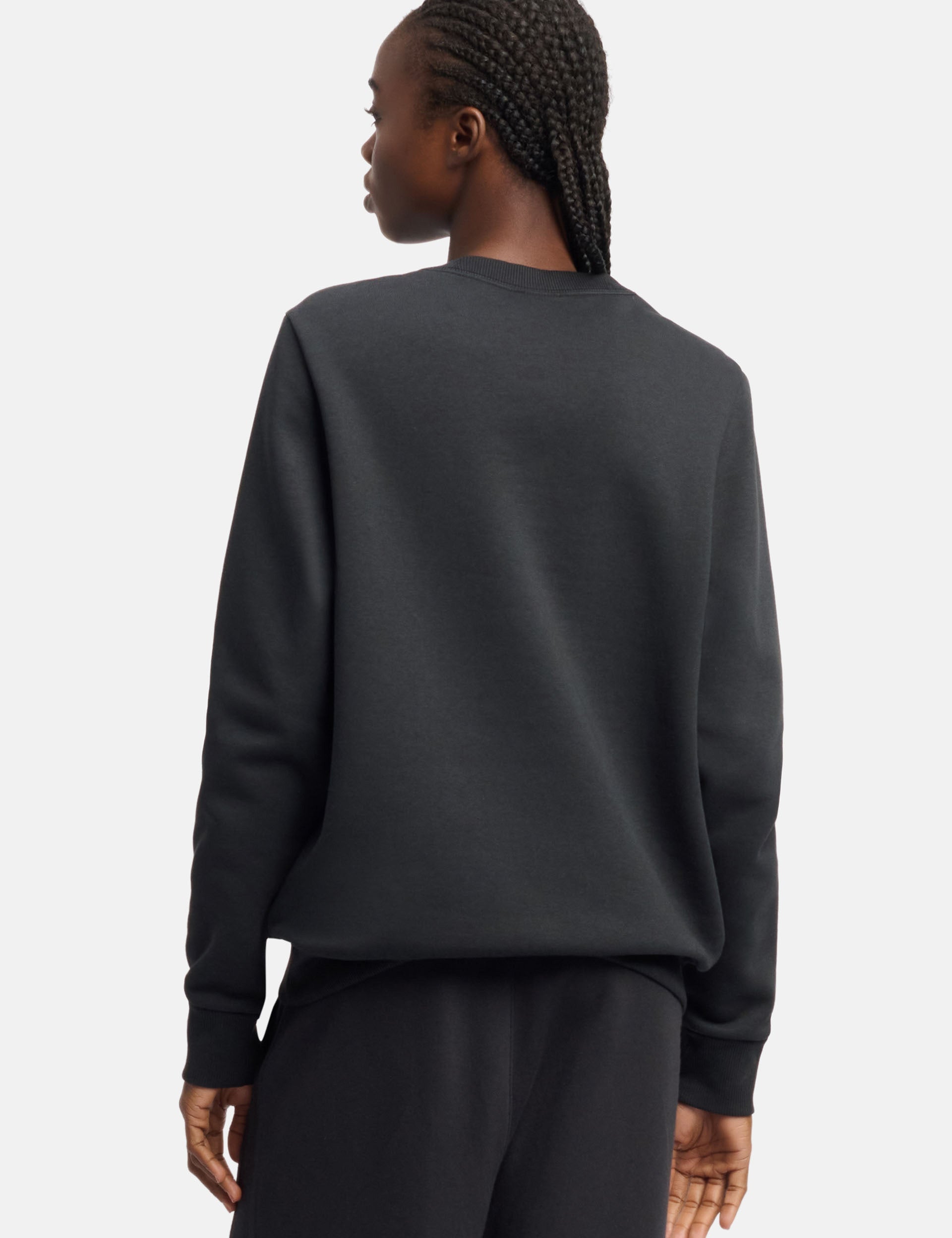 Big Logo Identity Sweatshirt - Black & Purple Rave Electric Amber Color - Perfect for Music Festivals & Streetwear Fashion