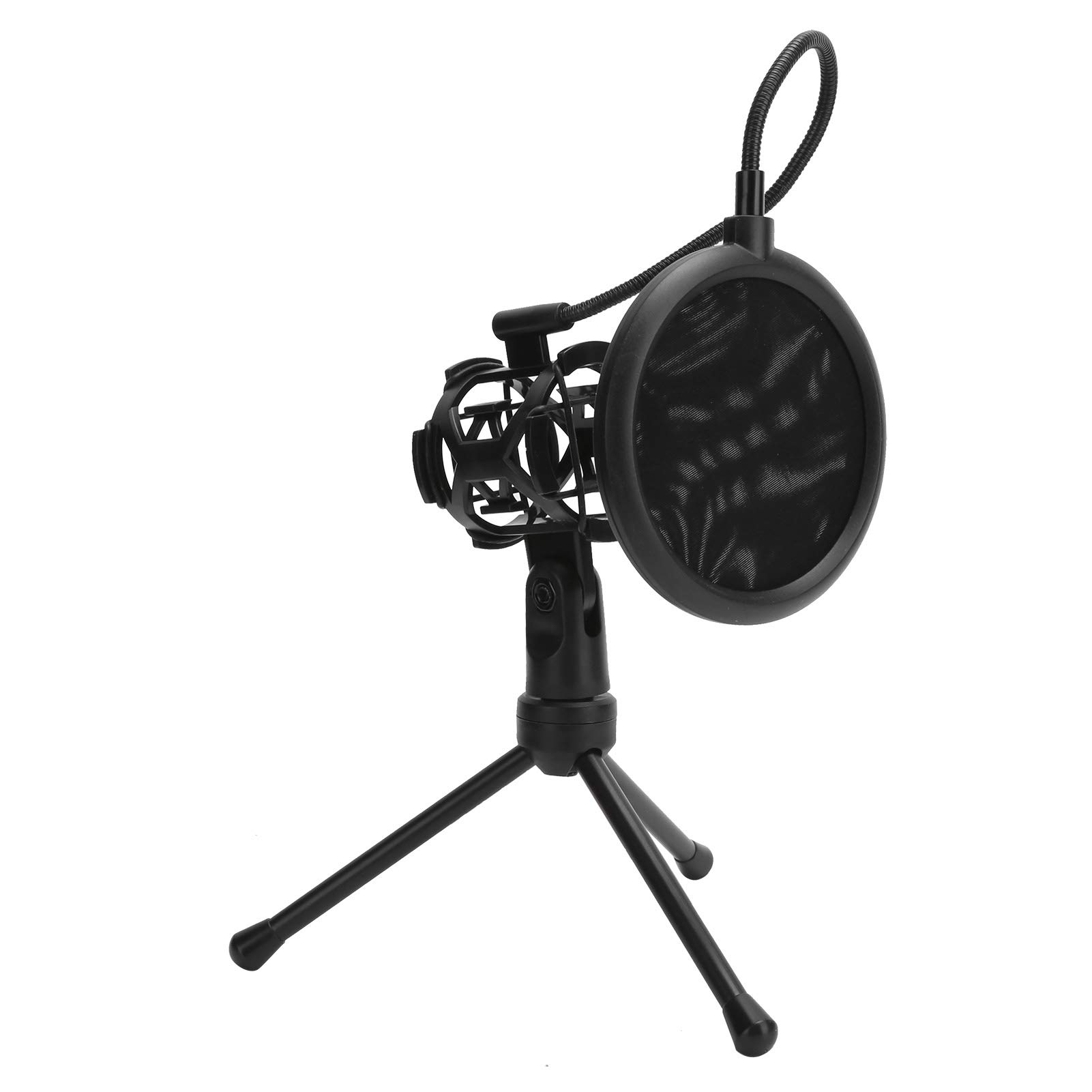 GOWENIC Professional Microphone Wind Screen & Pop Filter Kit with Desktop Tripod Stand - Durable Double Noise Reduction for Studio Recording, Podcasting & Live Streaming