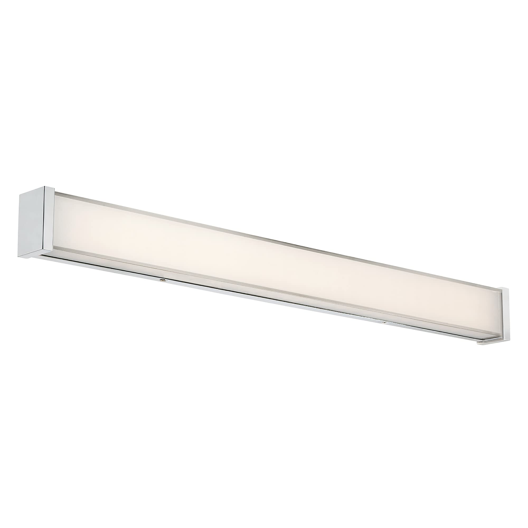 WAC Lighting dweLED 34-inch Slim LED Bathroom Vanity Light - Chrome Finish, 2700K Warm White - Perfect for Modern Bathrooms, Dressing Rooms & Vanity Areas