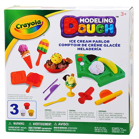 Colorful Cray Dough Ice Cream Parlor Playset for Kids - Pretend Play Toy for Creative Fun & Imaginative Play at Home or School