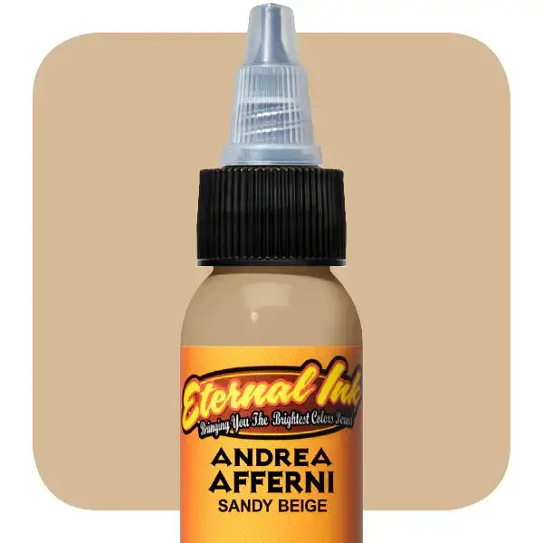Eternal Ink 1 oz - Premium Sandy Beige Tattoo Ink for Professional Artists | Long-Lasting & Vibrant Color | Ideal for Tattoo Studios, Body Art & Permanent Makeup